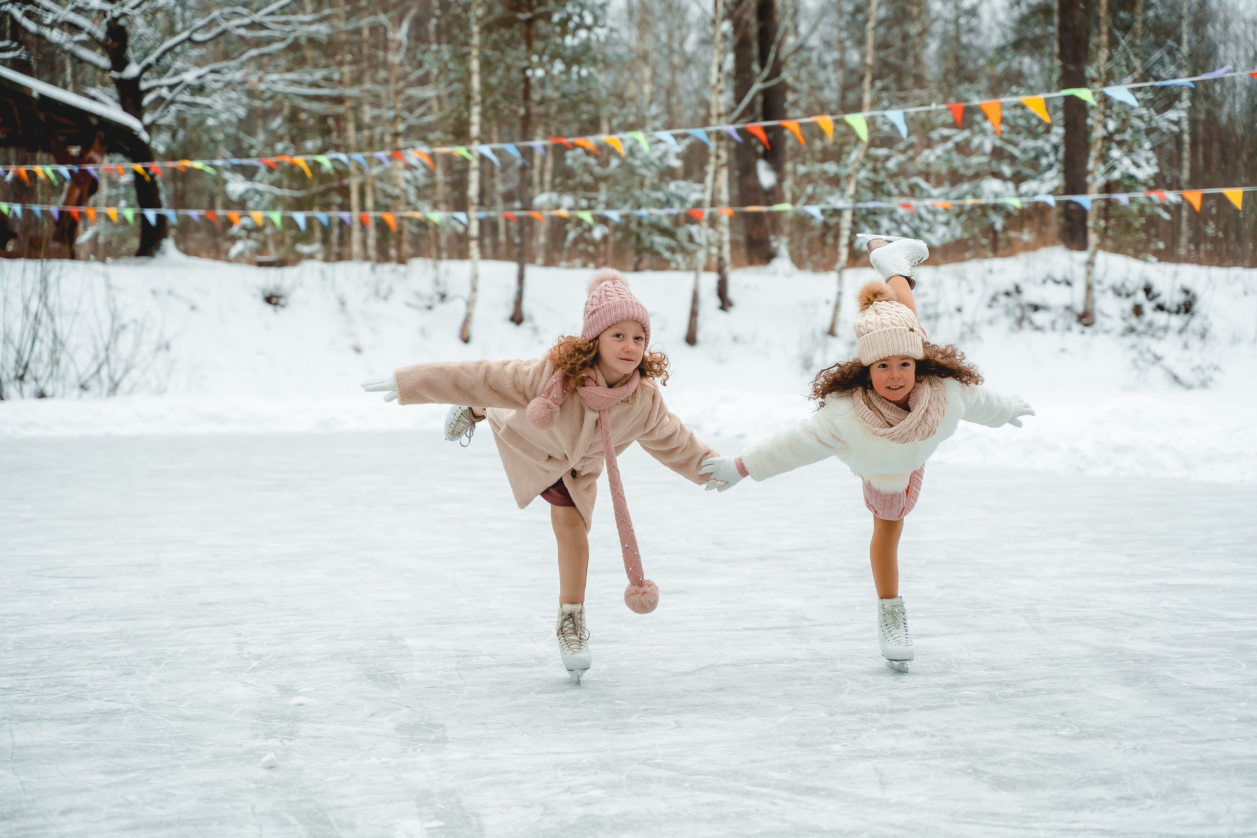 Детская фотосессия на катке