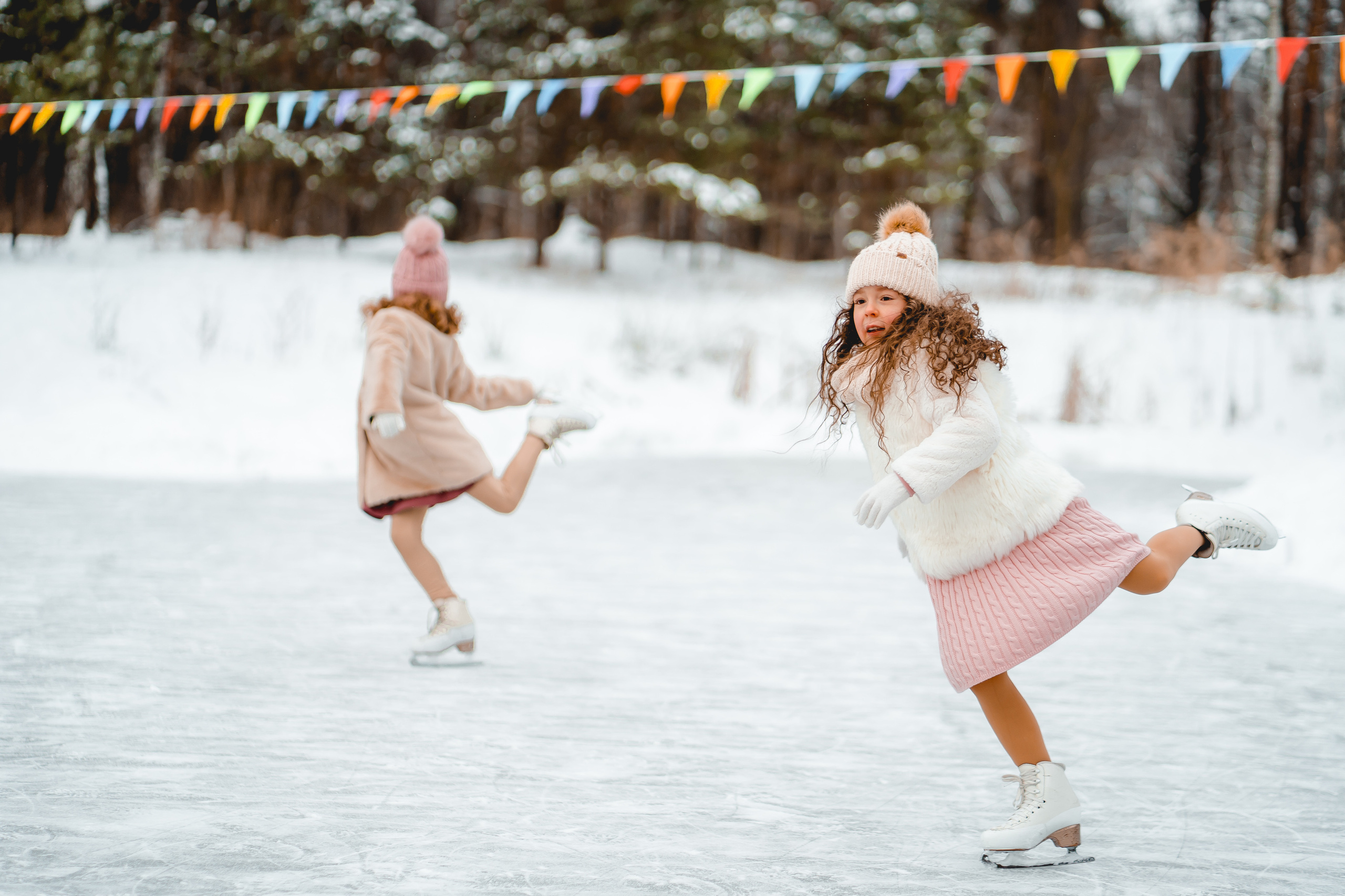 Детская фотосессия на катке