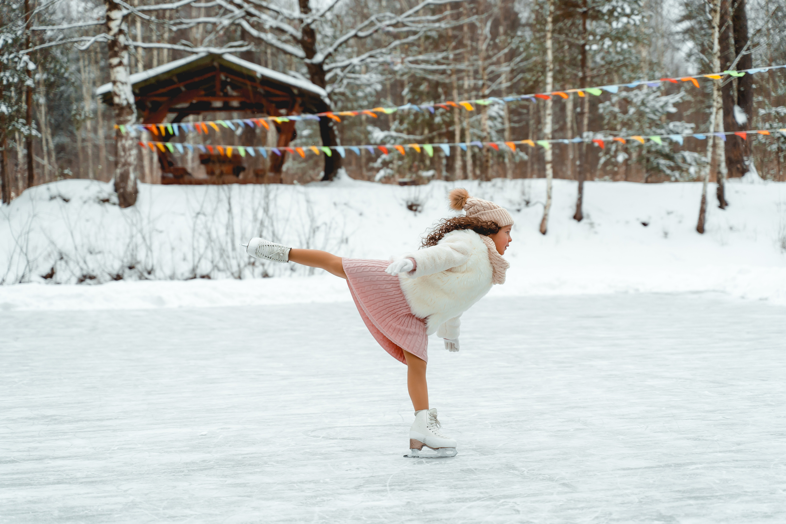 Детская фотосессия на катке