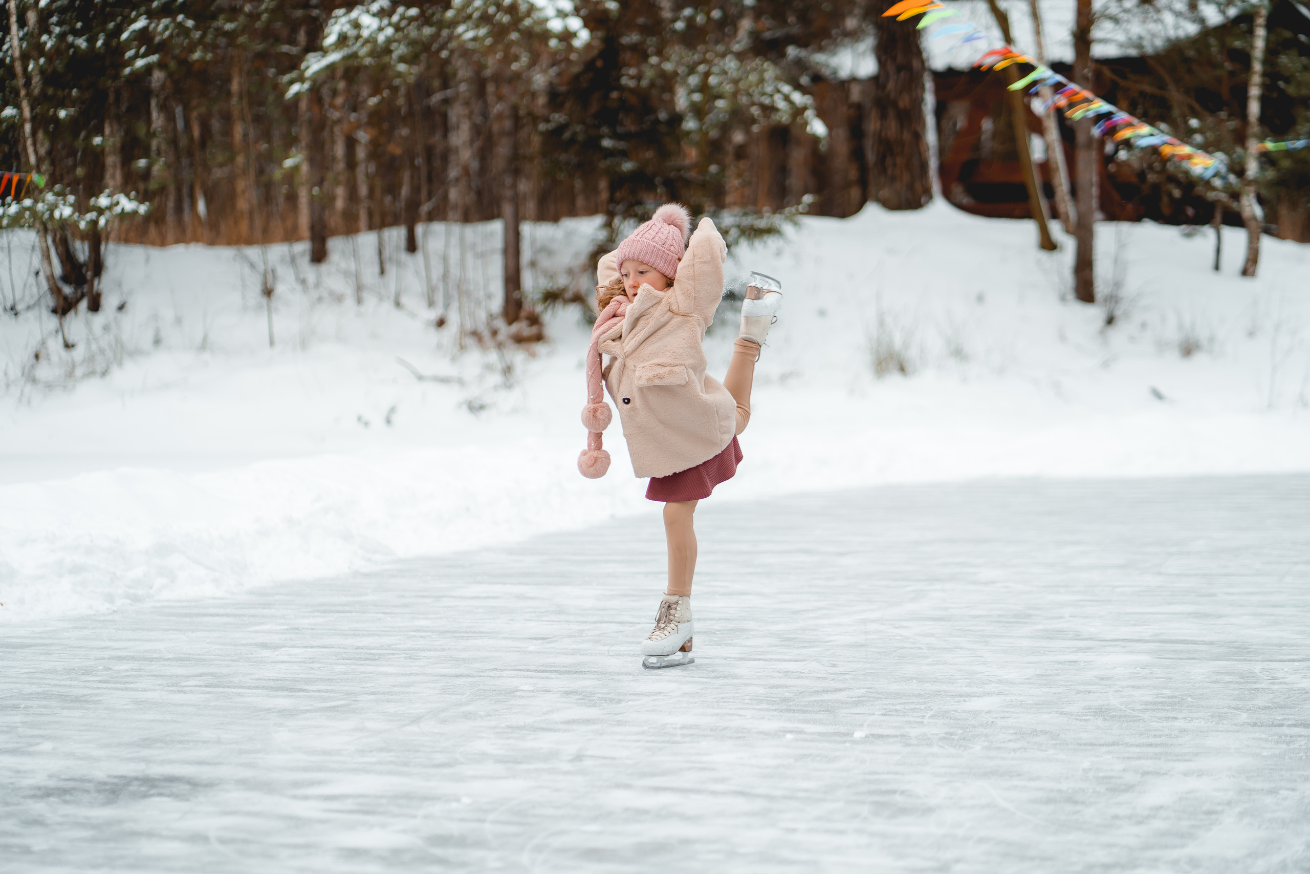 Детская фотосессия на катке