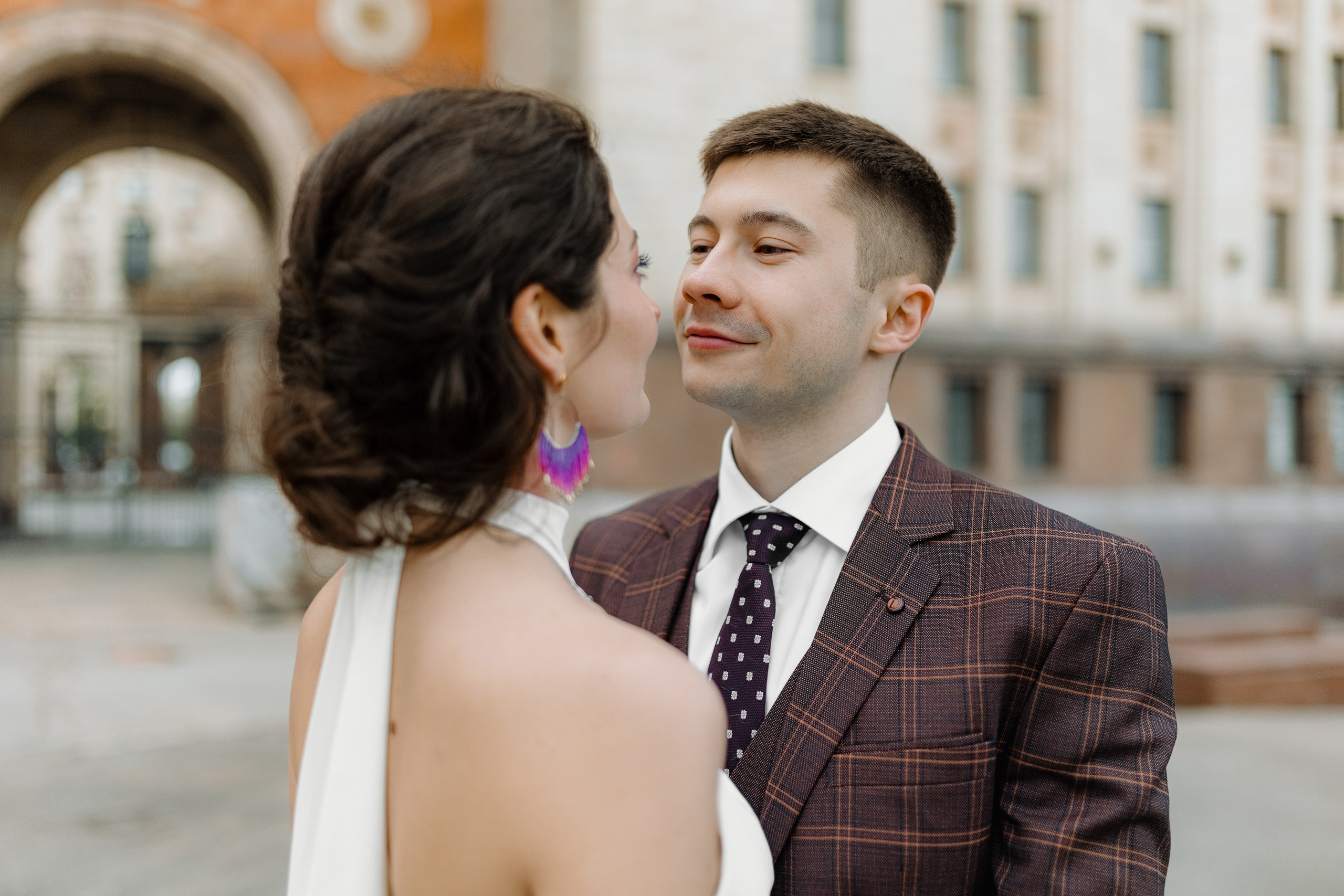 Свадебная фотосъёмка. Грибоедовский ЗАГС, МГУ. Портретный и семейный фотограф в Москве Мария Рослякова