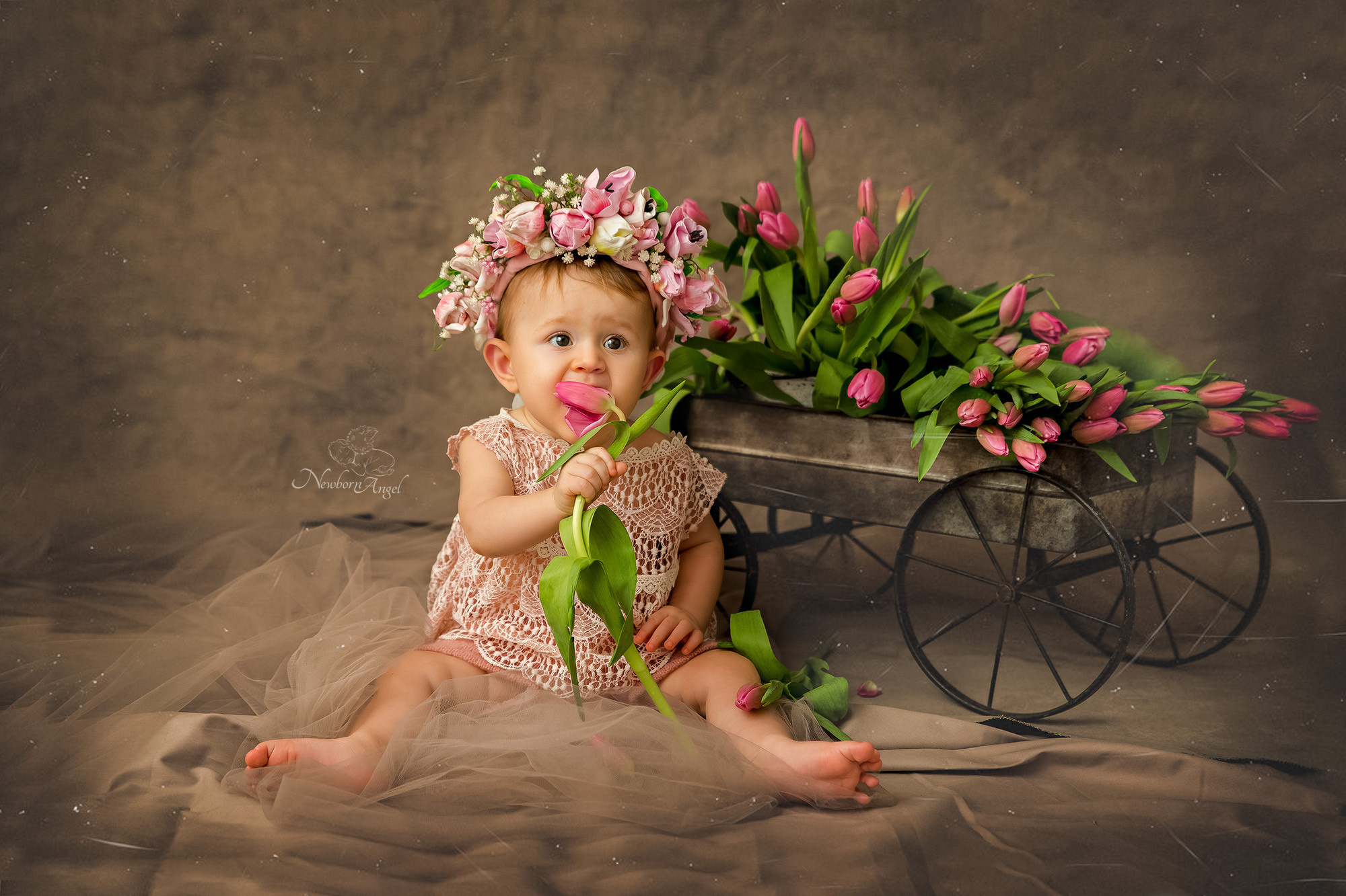 Фотосессия детей от 4х месяцев до 2х лет. Фотосессия новорожденного в Москве Newborn Angel