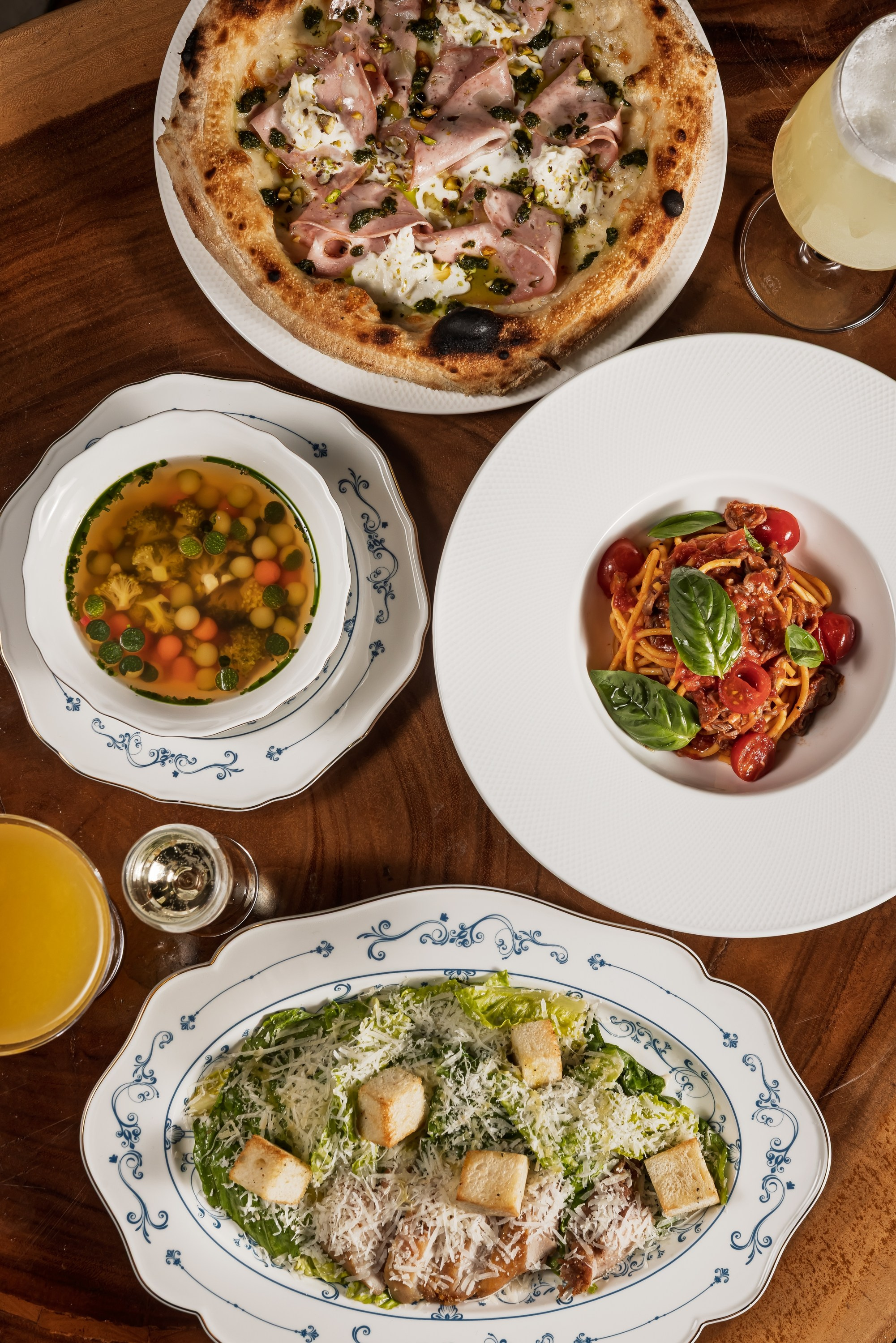 Съёмка меню La Latteria Garden Italian Restaurant — фото итальянской кухни в Коломенском