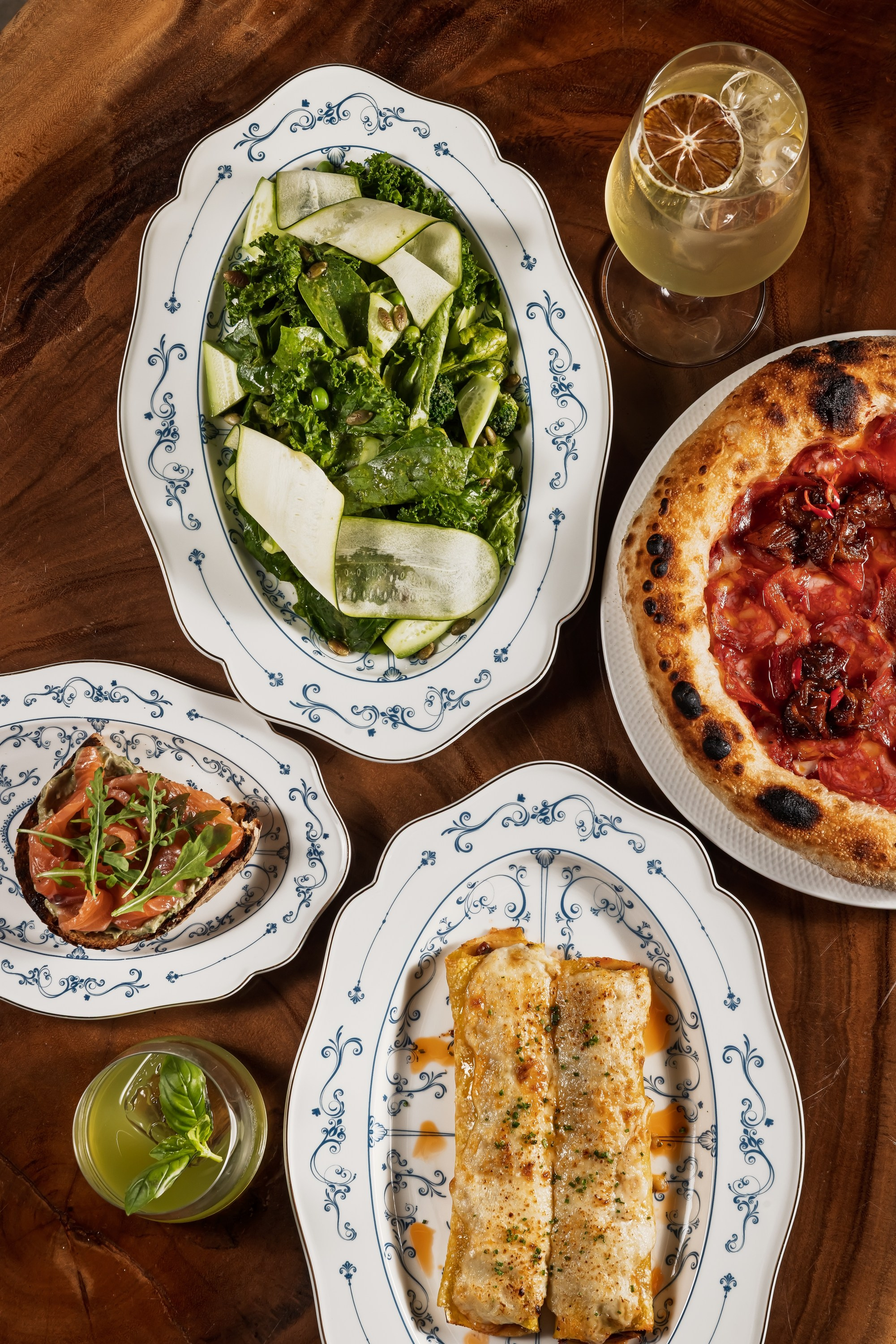 Съёмка меню La Latteria Garden Italian Restaurant — фото итальянской кухни в Коломенском