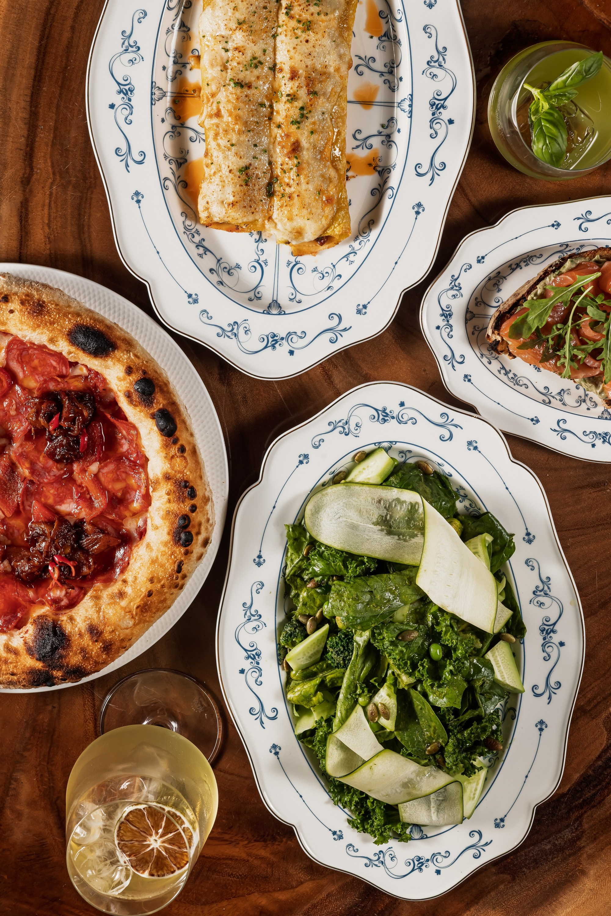 Съёмка меню La Latteria Garden Italian Restaurant — фото итальянской кухни в Коломенском