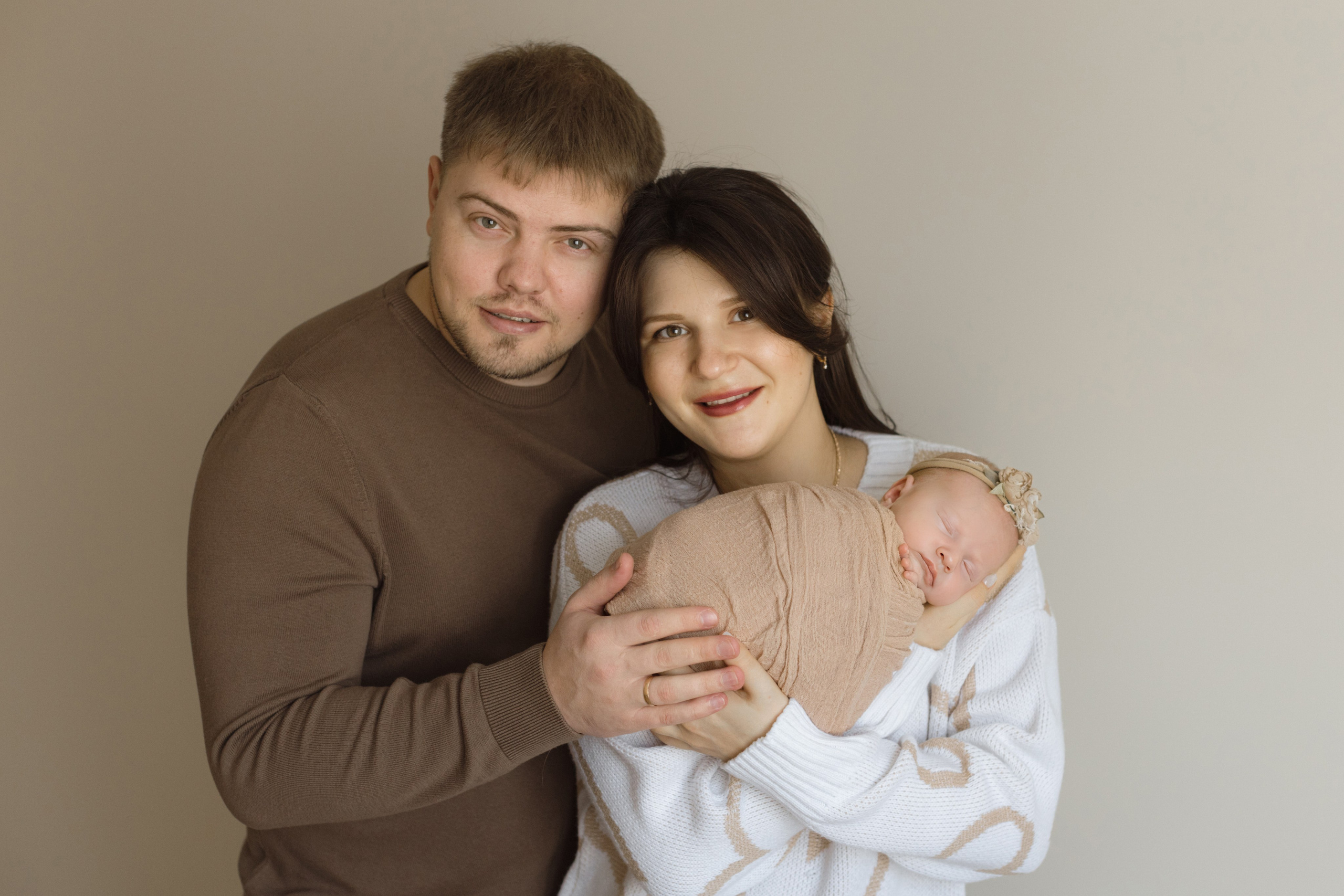 Фотографии новорожденного с родителями