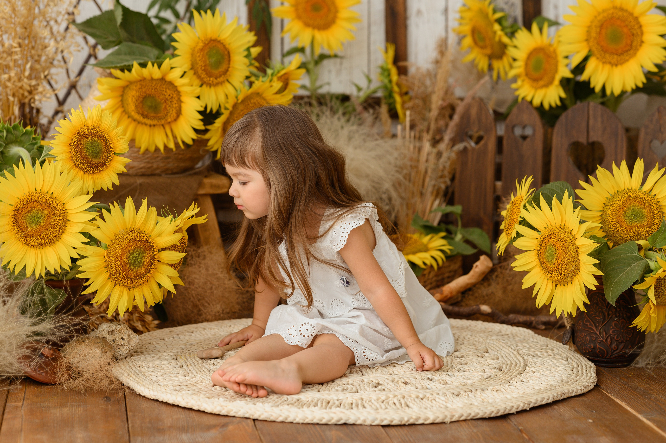 Альмина и подсолнухи. Детский и семейный фотограф Ирина Гладких