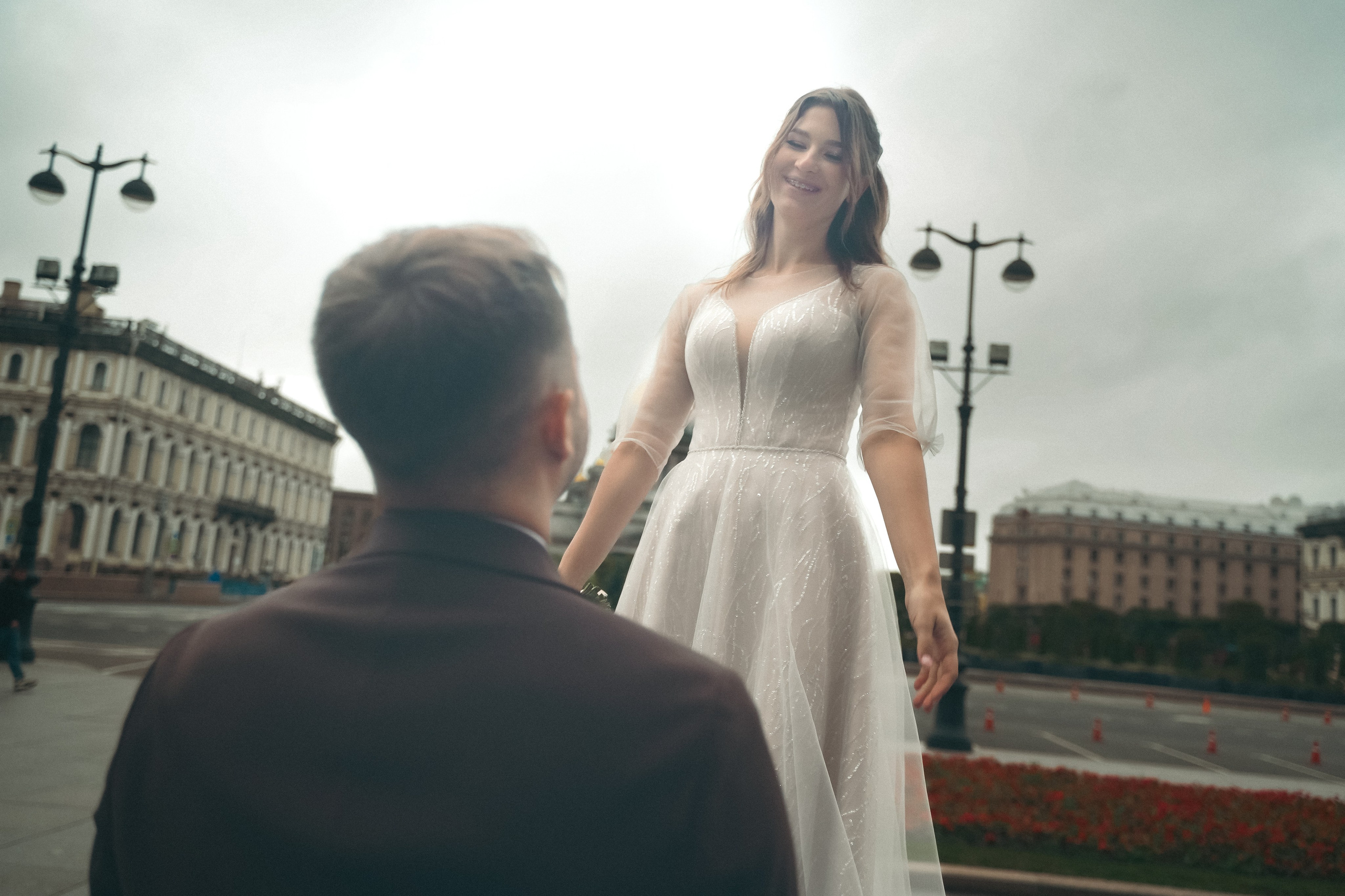 Любовный роман на Исаакиевской площади. Professional photoartist in St. Petersburg (wedding, reportage, portrait, model book, love story) Alexander Shvedov