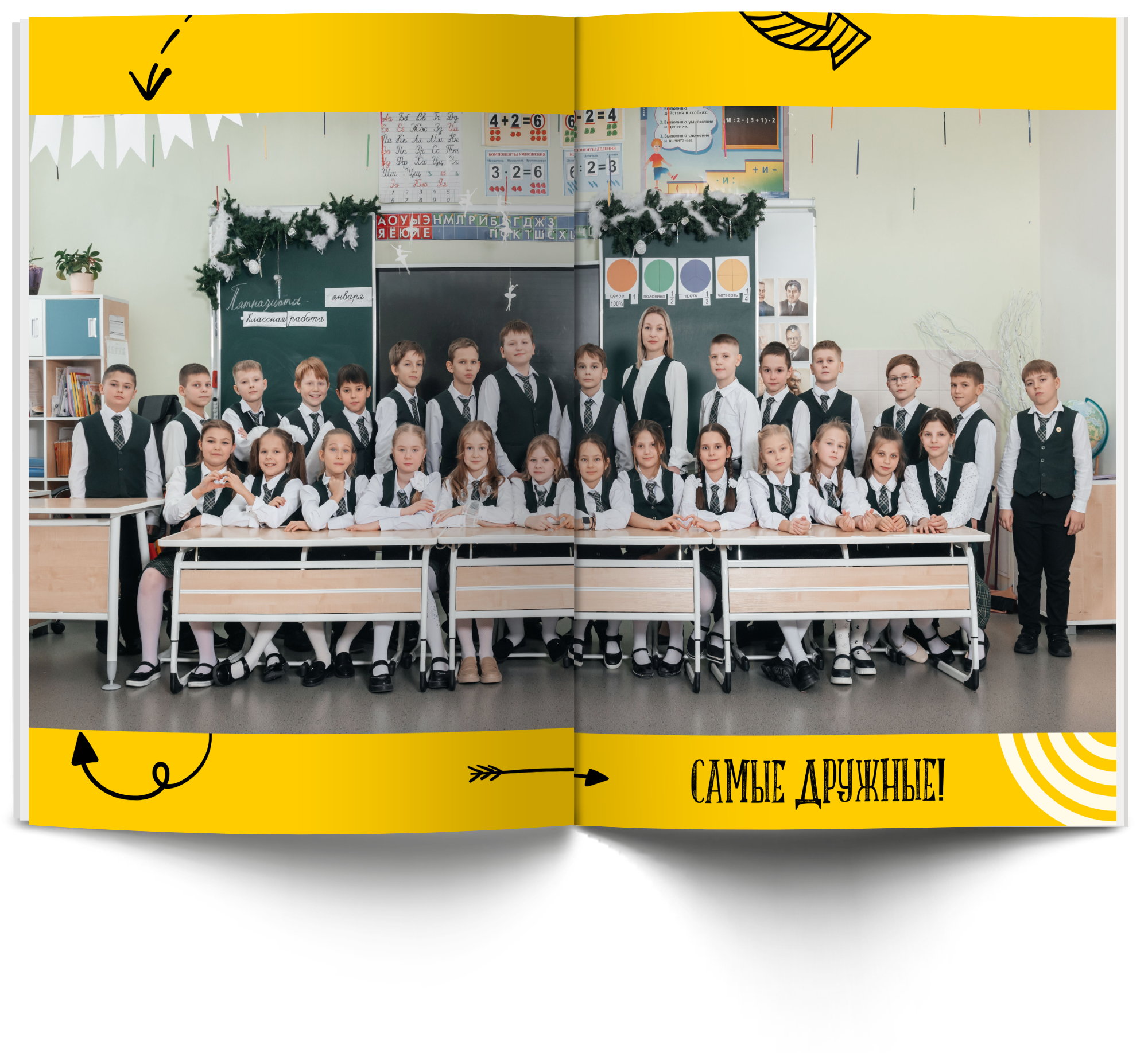 Начальные классы. Современные выпускные альбомы в Новосибирске