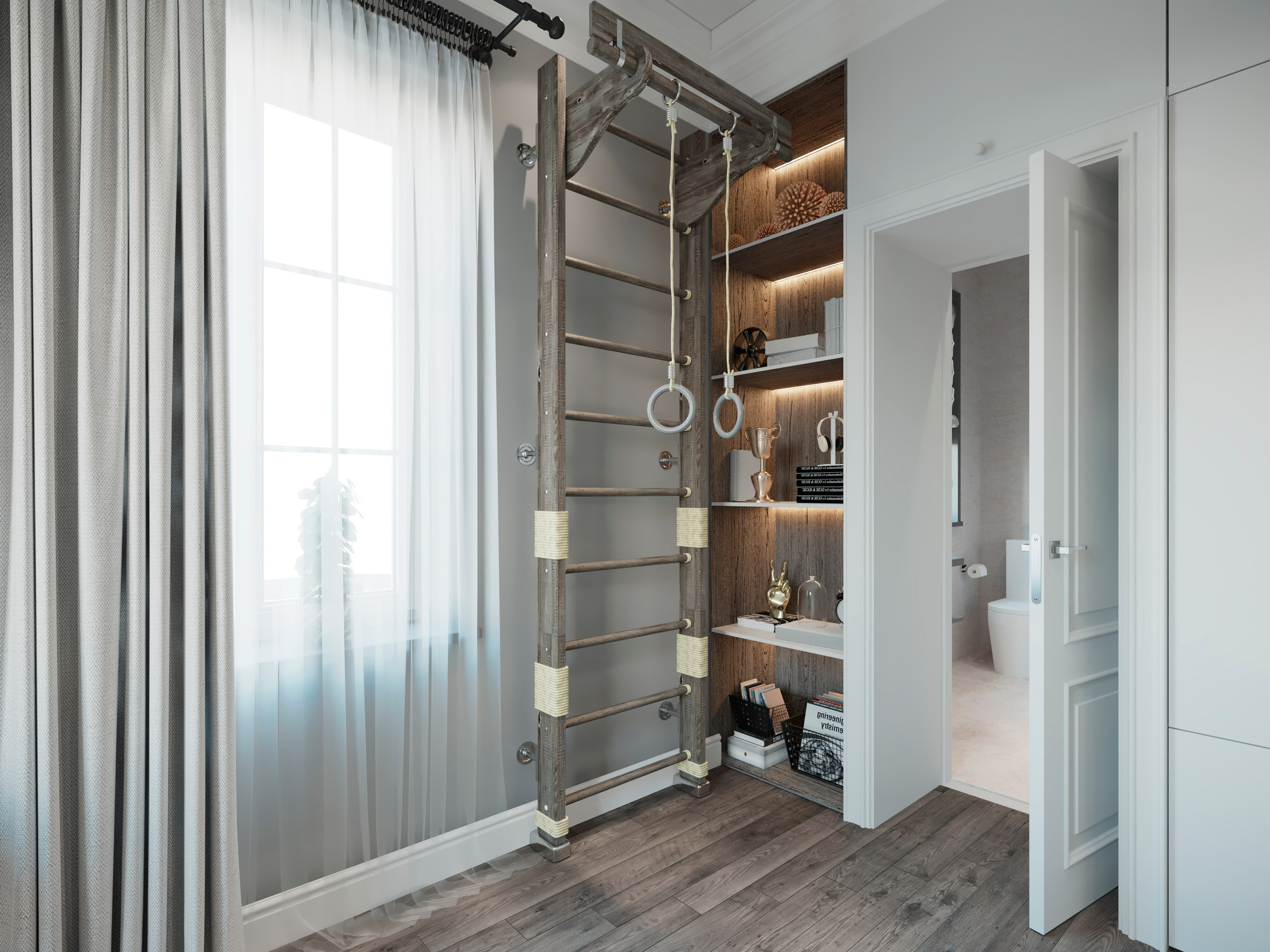 Private House Interior in Goryachy Klyuch — Full Design Project. 3D INTERIOR AND ARCHITECTURE VISUALIZATION