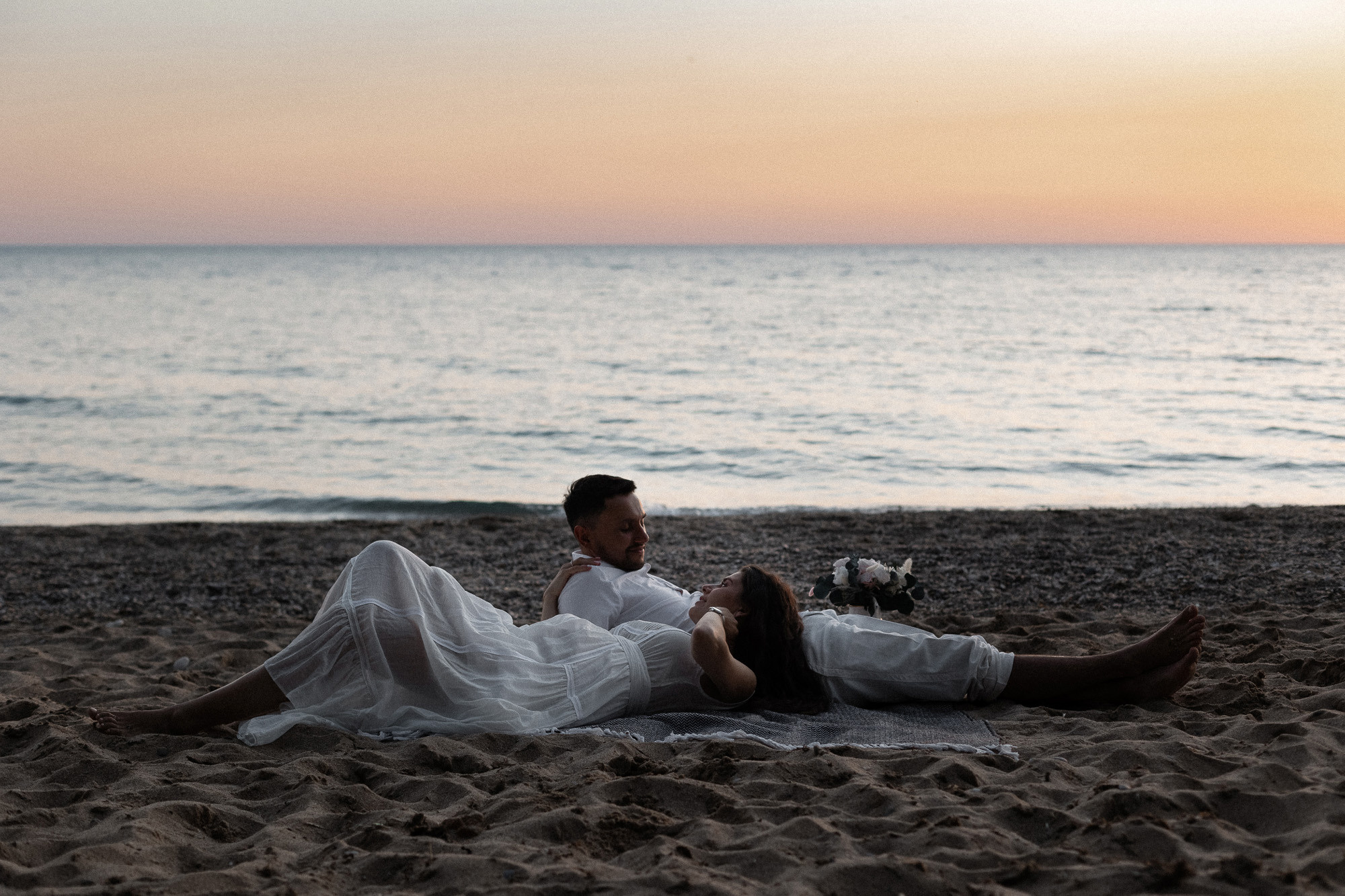 Женя и Настя - Лавстори на западном берегу Крыма в Орловке и Каче. Свадебный фотограф, фотосъемка в Крыму, Севастополе, Симферополе, Ялте