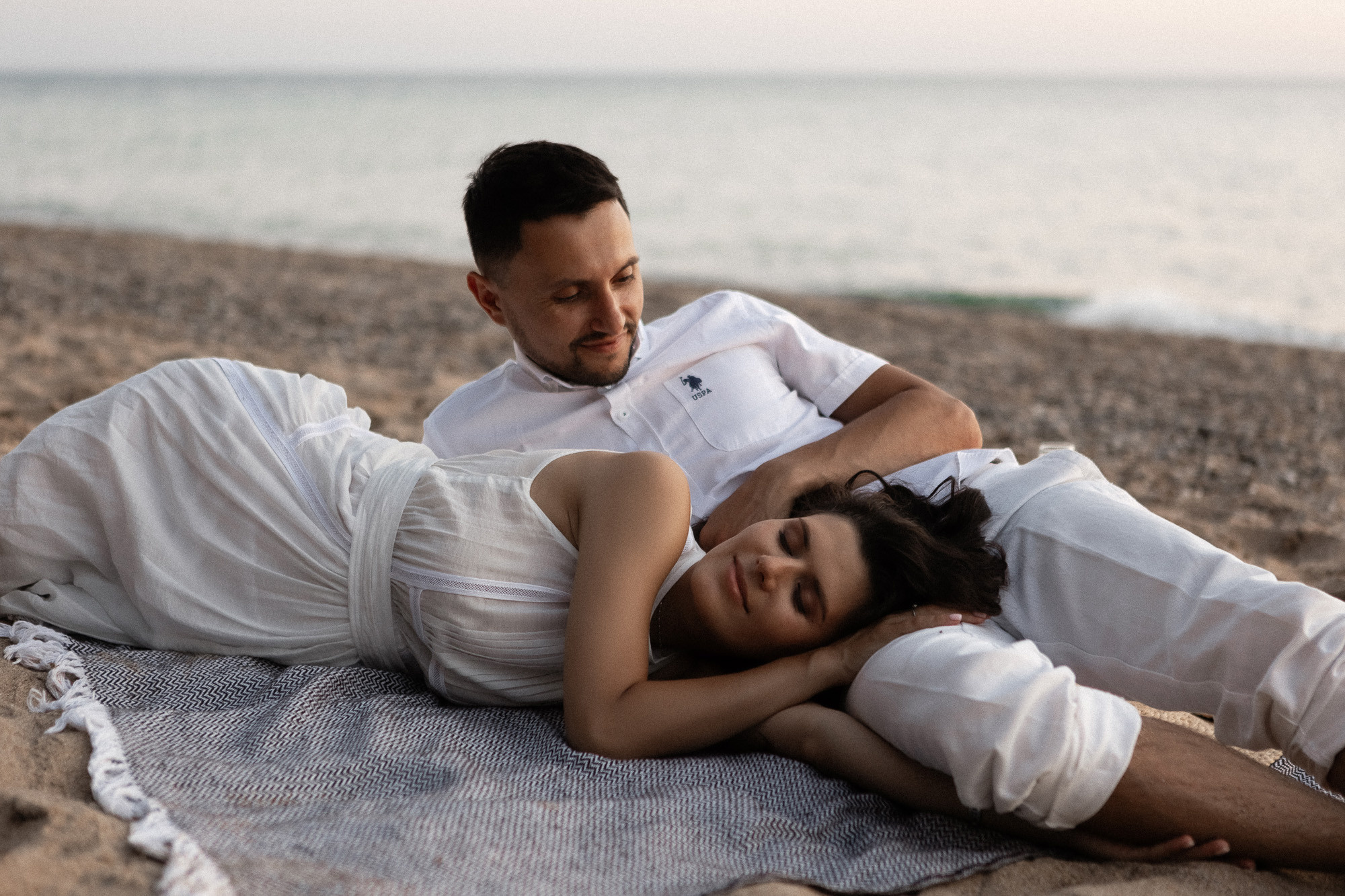 Женя и Настя - Лавстори на западном берегу Крыма в Орловке и Каче. Свадебный фотограф, фотосъемка в Крыму, Севастополе, Симферополе, Ялте