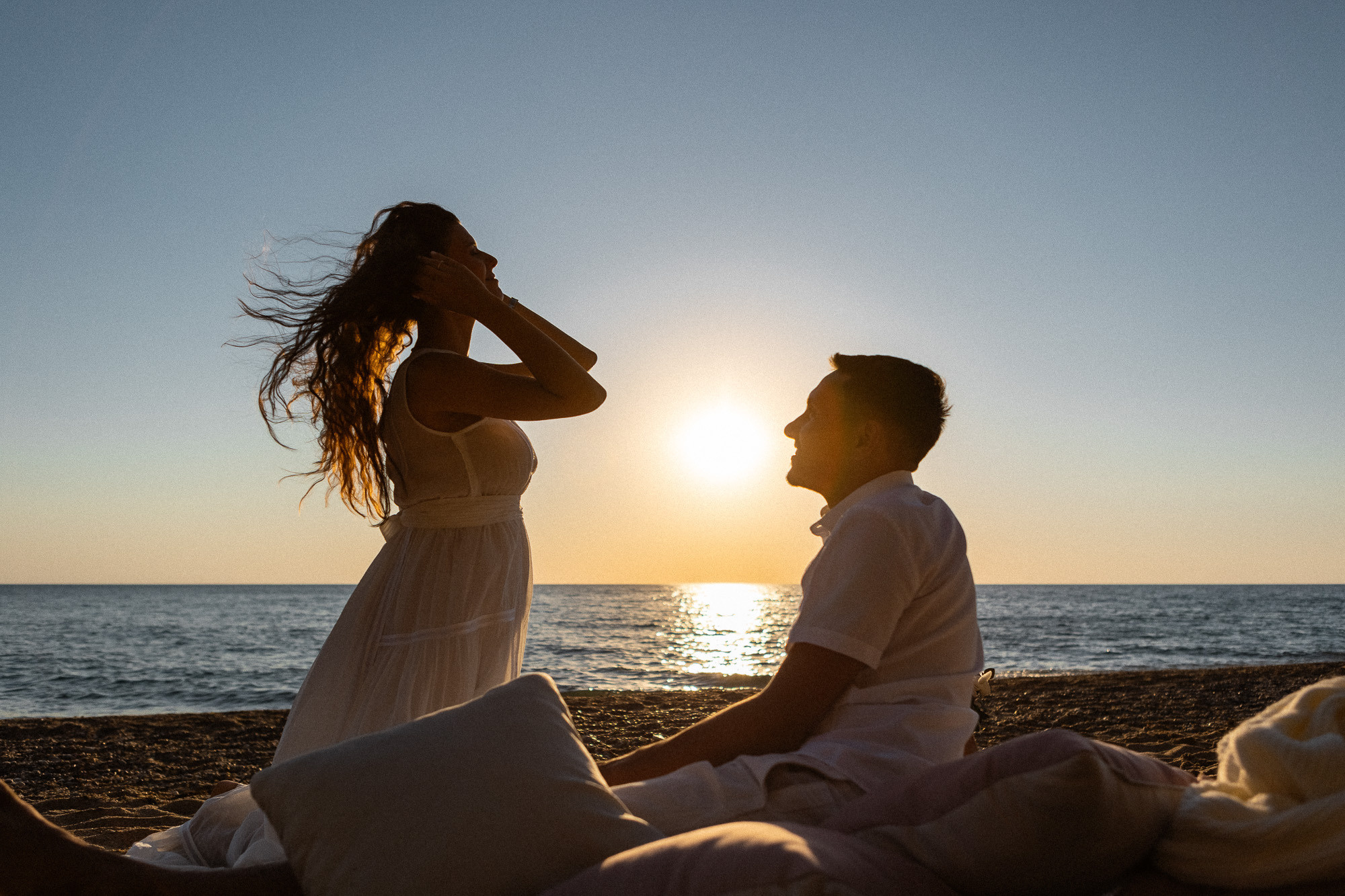 Женя и Настя - Лавстори на западном берегу Крыма в Орловке и Каче. Свадебный фотограф, фотосъемка в Крыму, Севастополе, Симферополе, Ялте