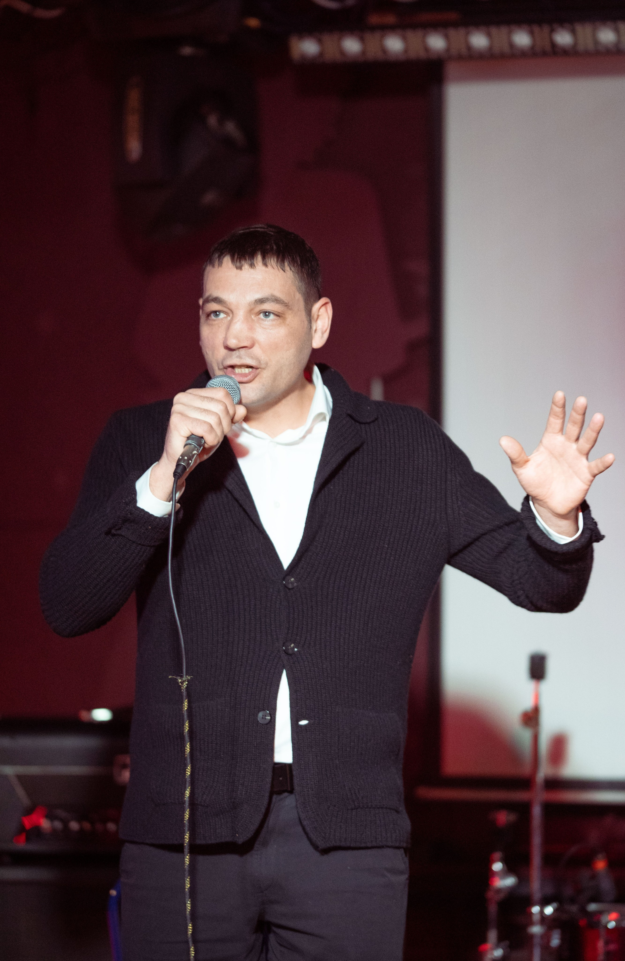 Репортажные фотографии творческого вечера Такие дела, Панда