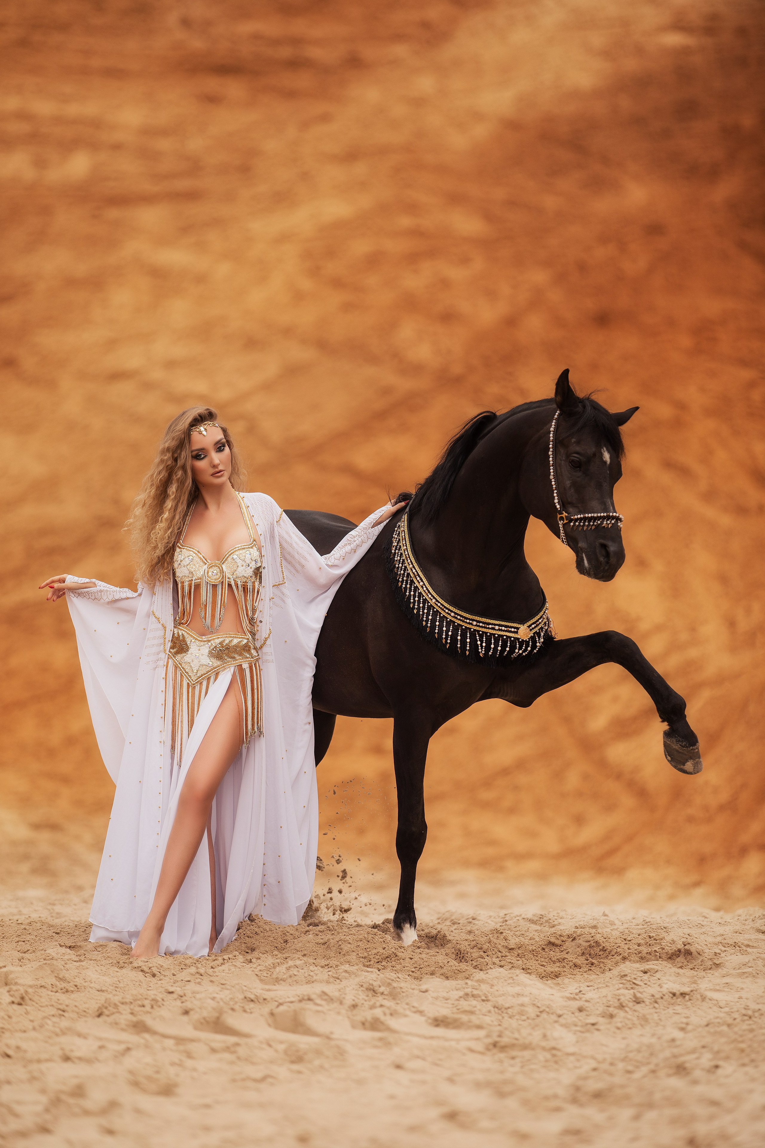 Восточная фотосессия с конем. Женский и свадебный фотограф в Москве Елена Тараскина