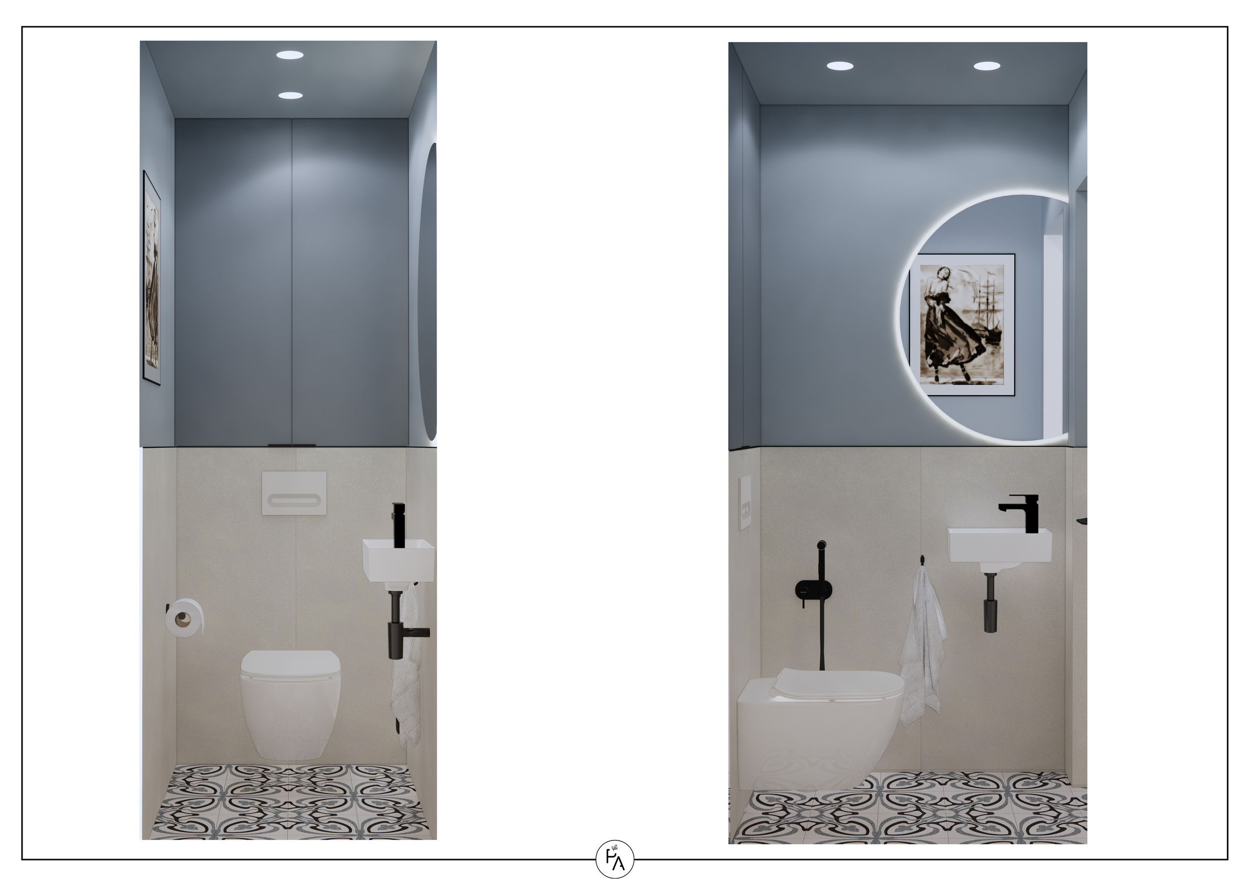 Implemented apartment design project. Interior designer Stockholm