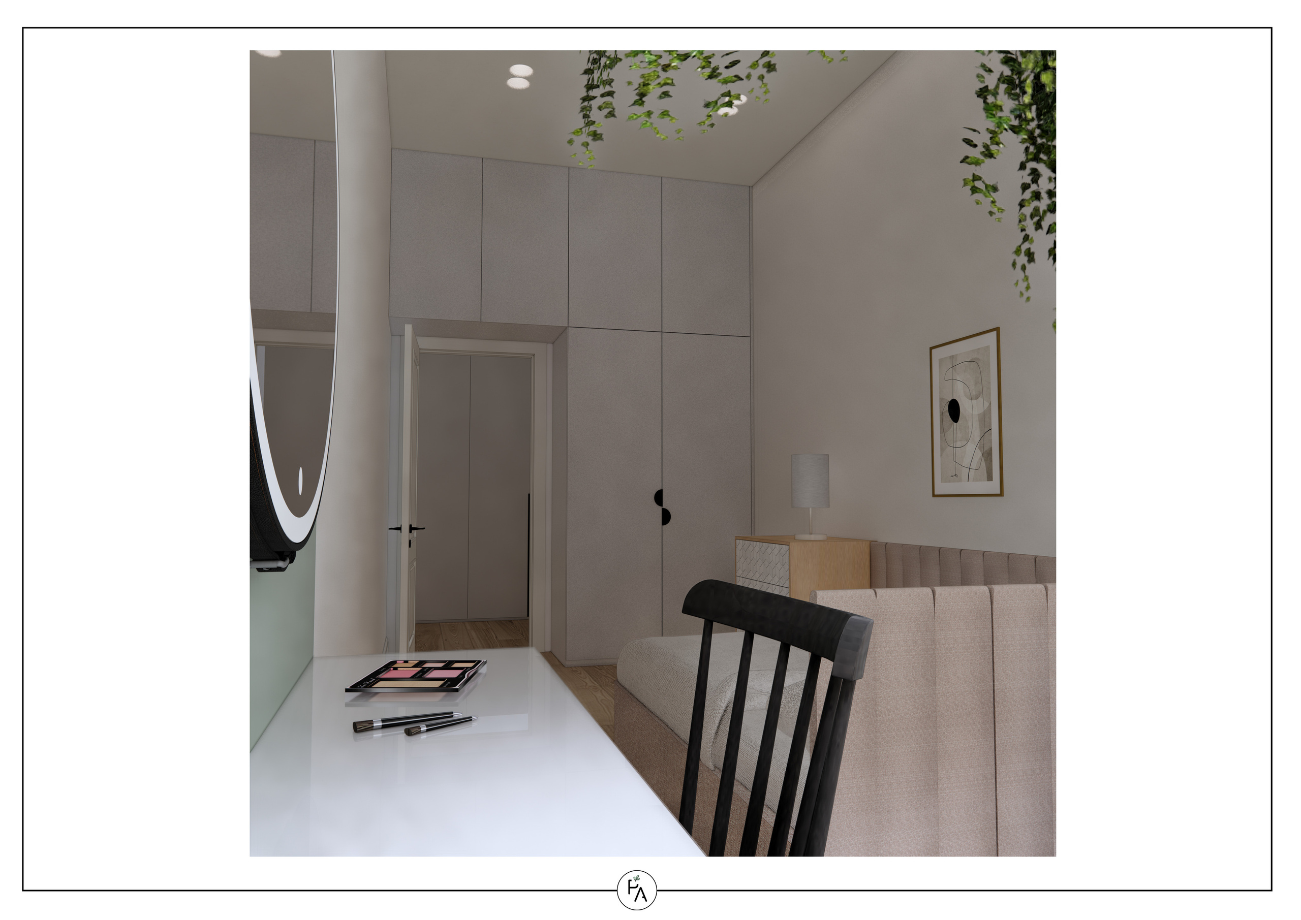 Implemented apartment design project. Interior designer Stockholm