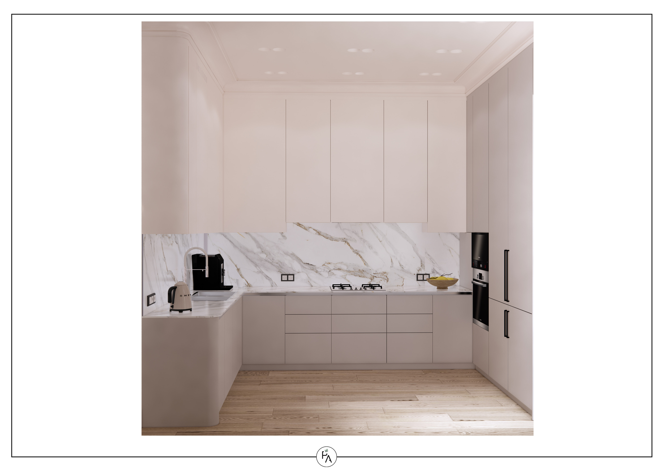 Implemented apartment design project. Interior designer Stockholm