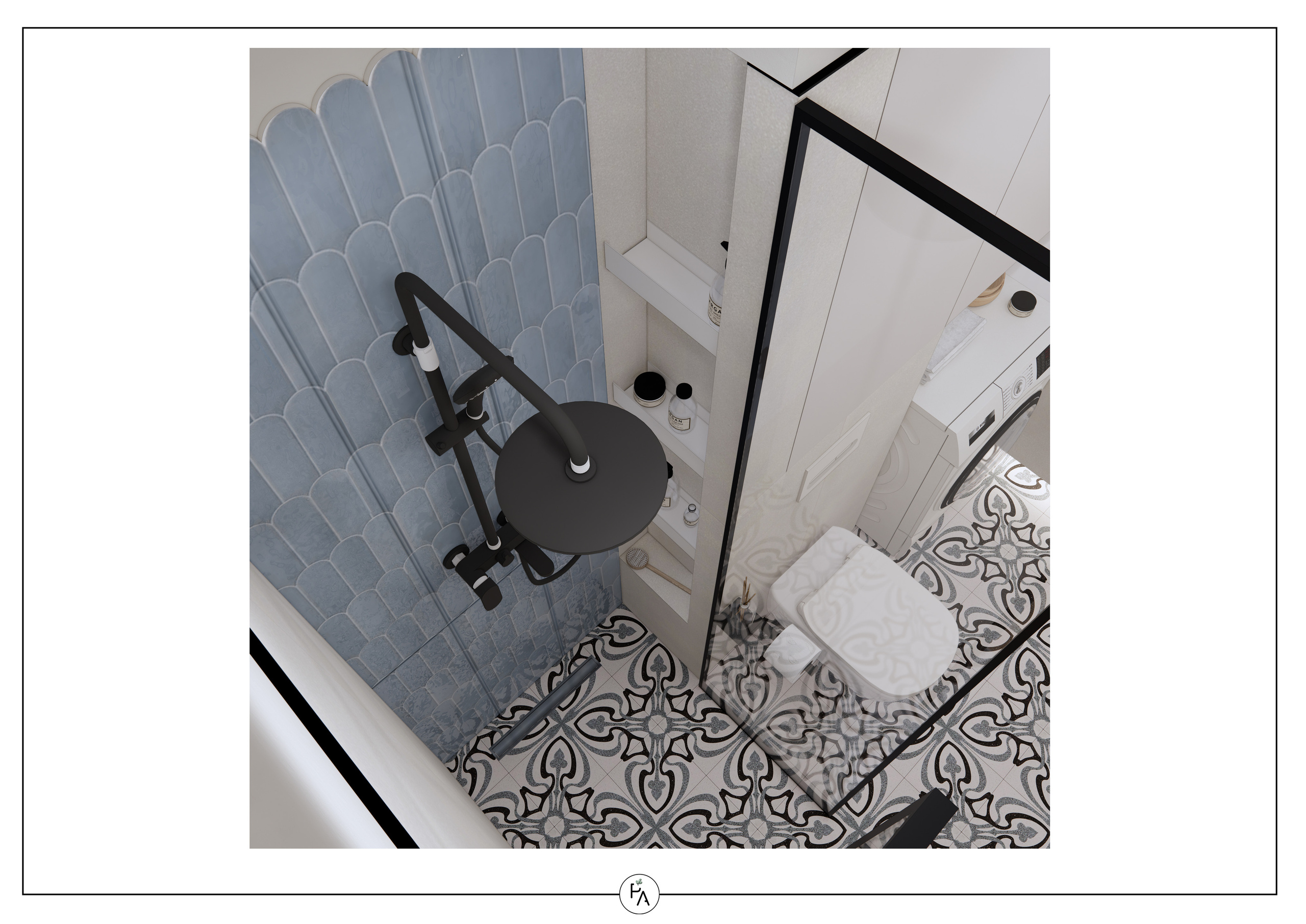 Implemented apartment design project. Interior designer Stockholm