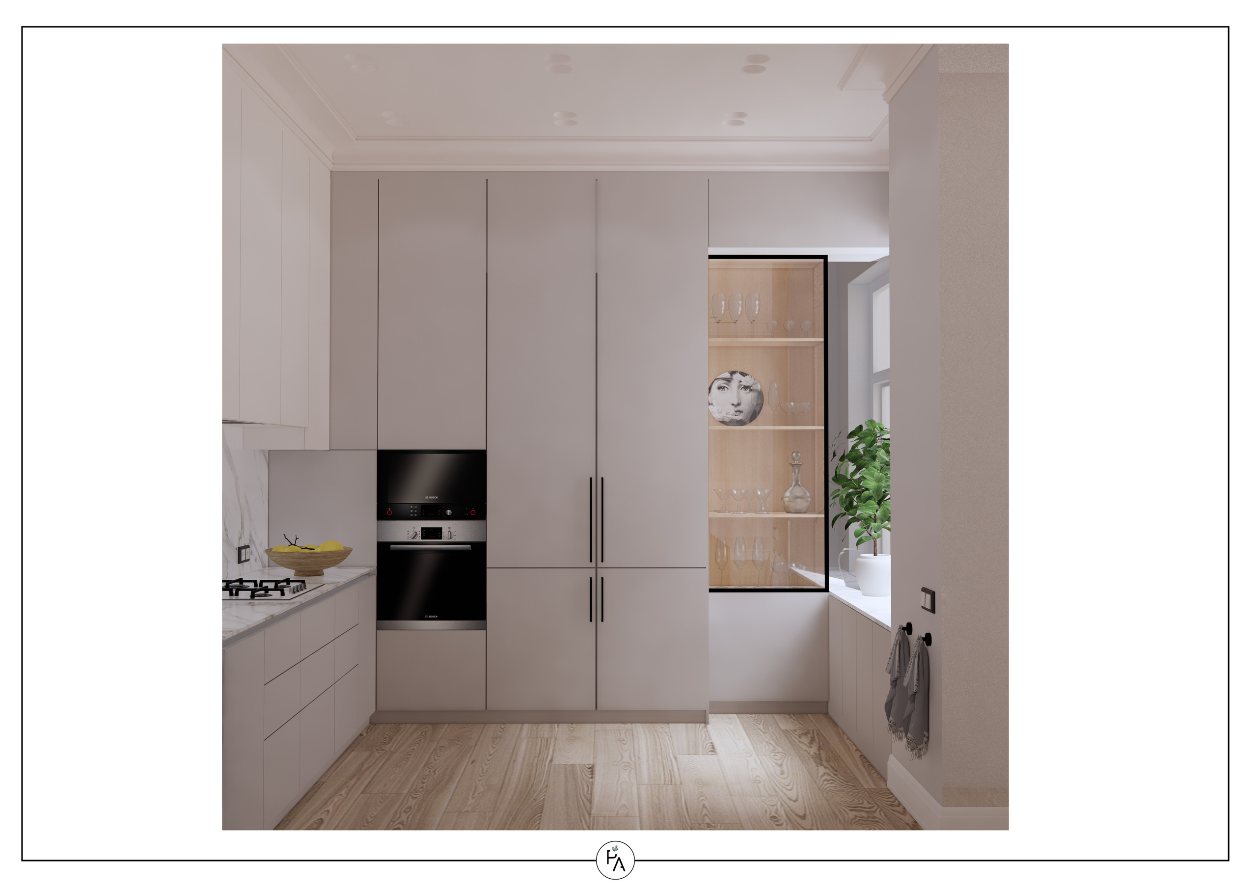Implemented apartment design project. Interior designer Stockholm