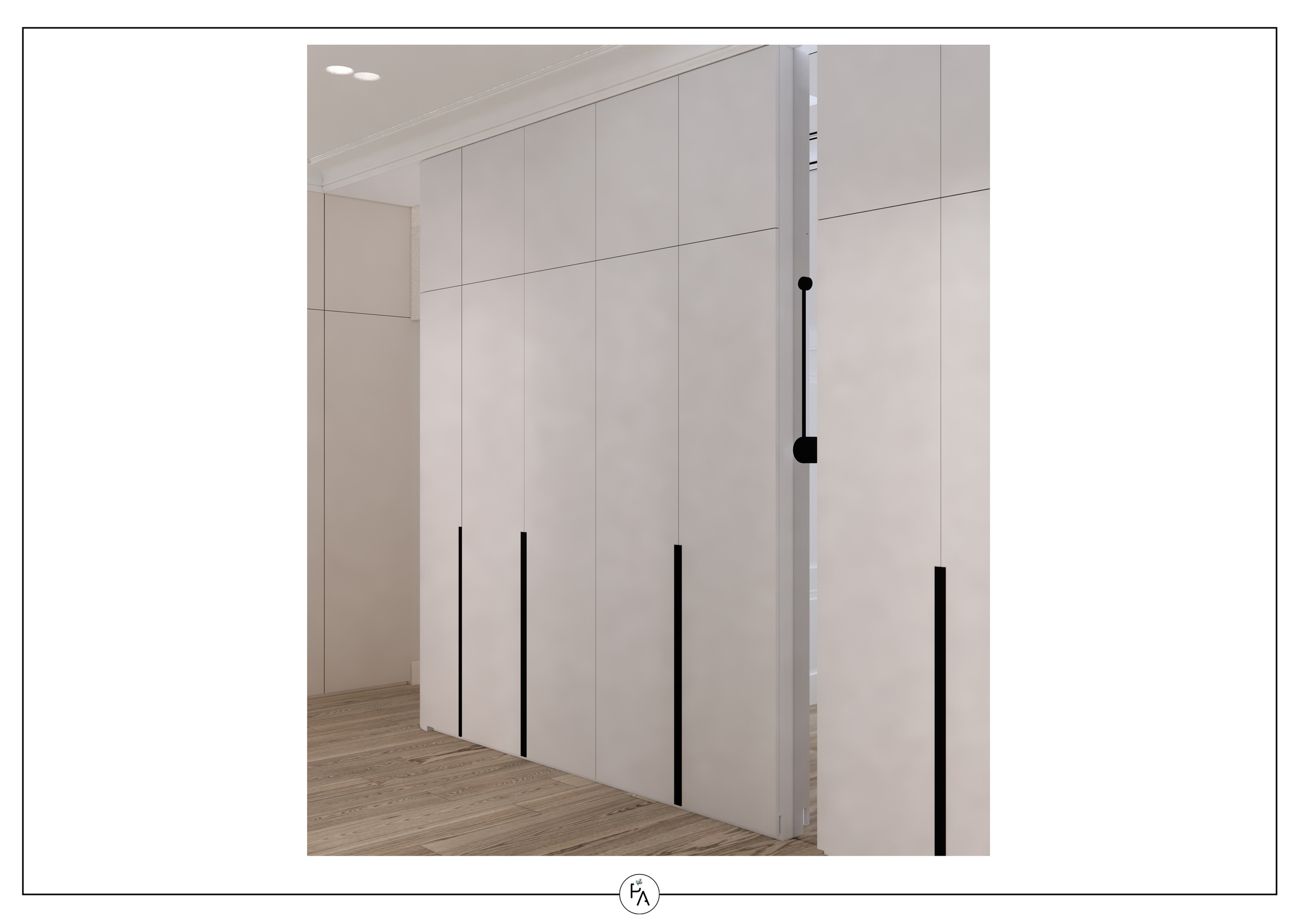 Implemented apartment design project. Interior designer Stockholm