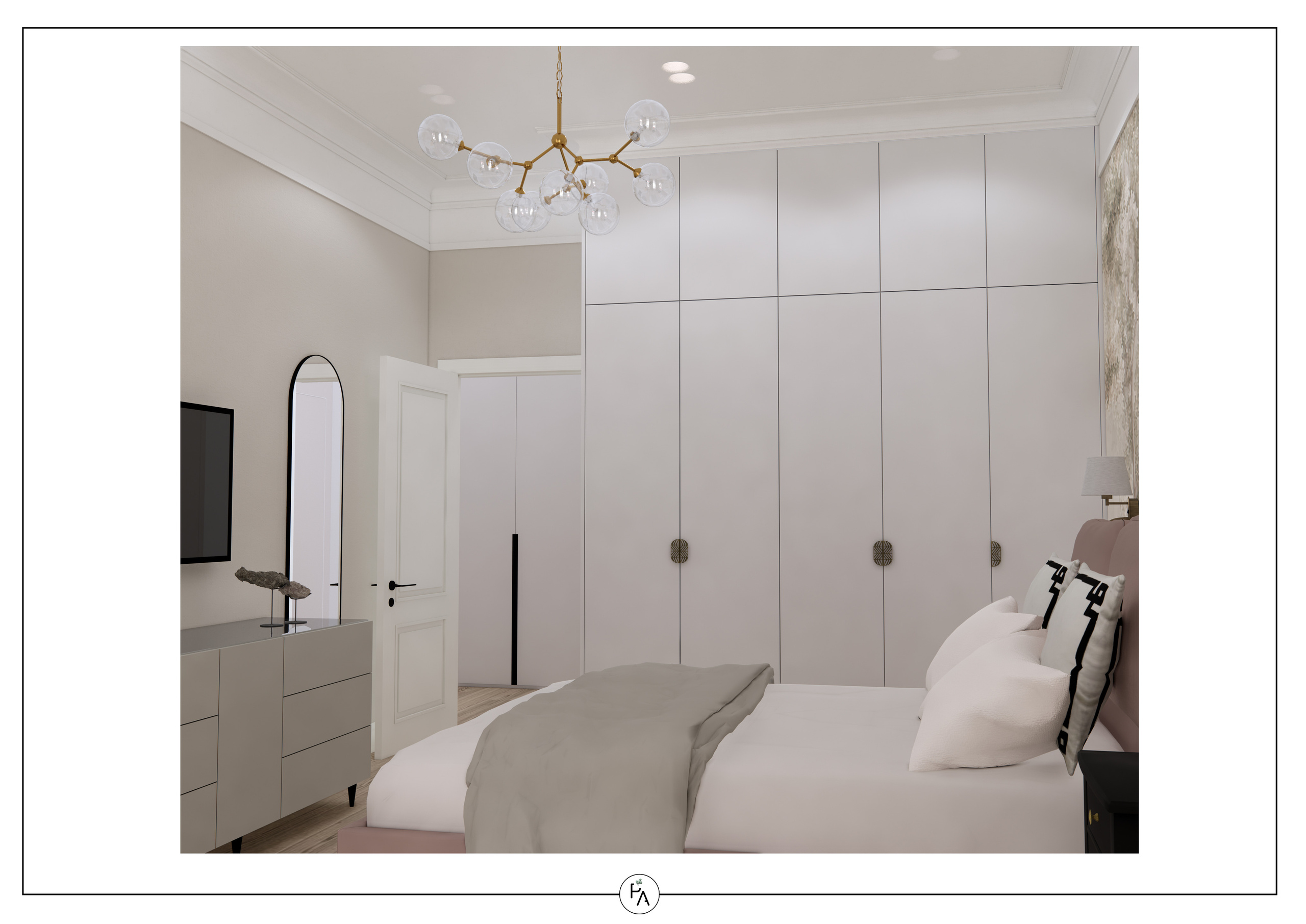 Implemented apartment design project. Interior designer Stockholm