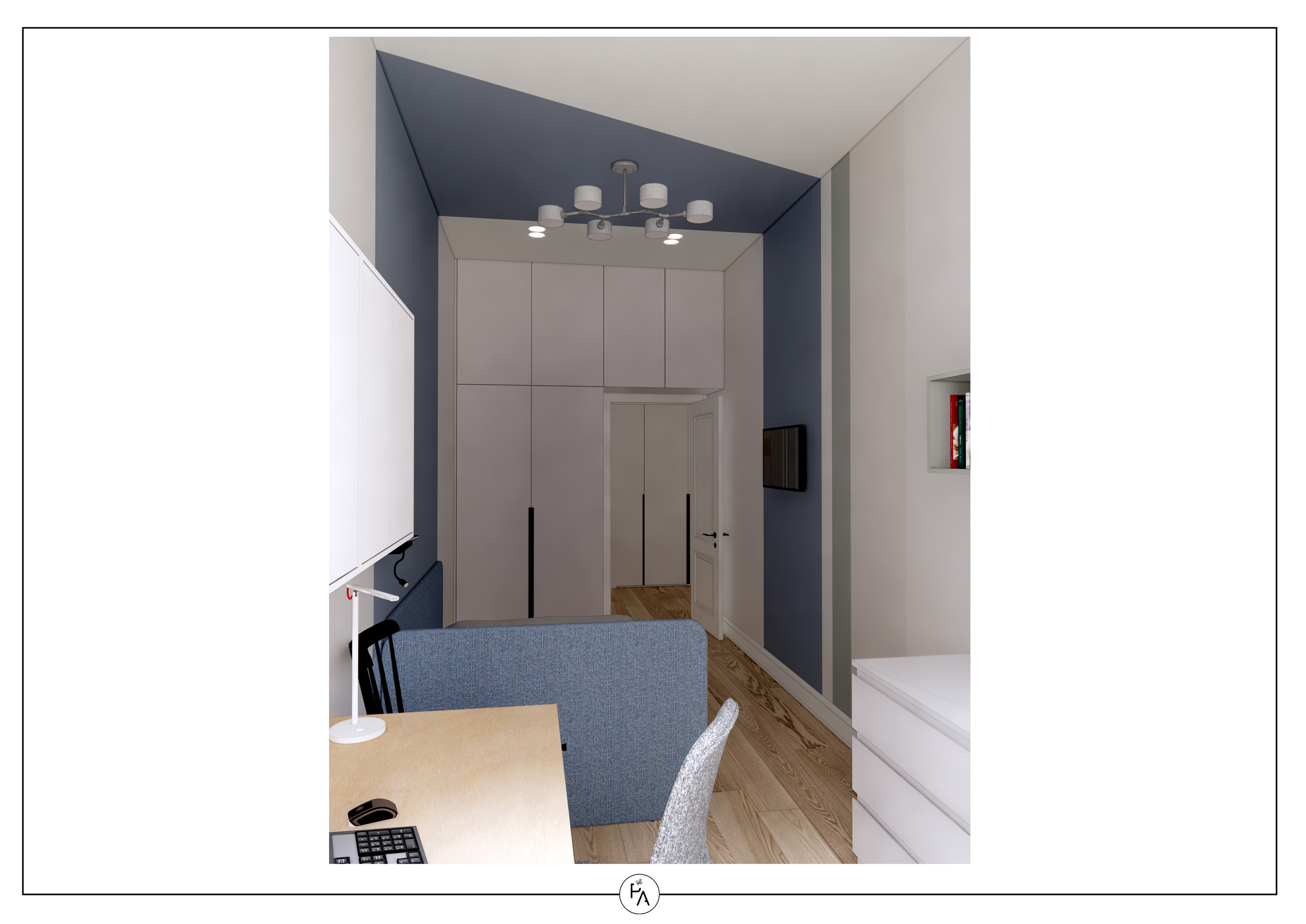 Implemented apartment design project. Interior designer Stockholm