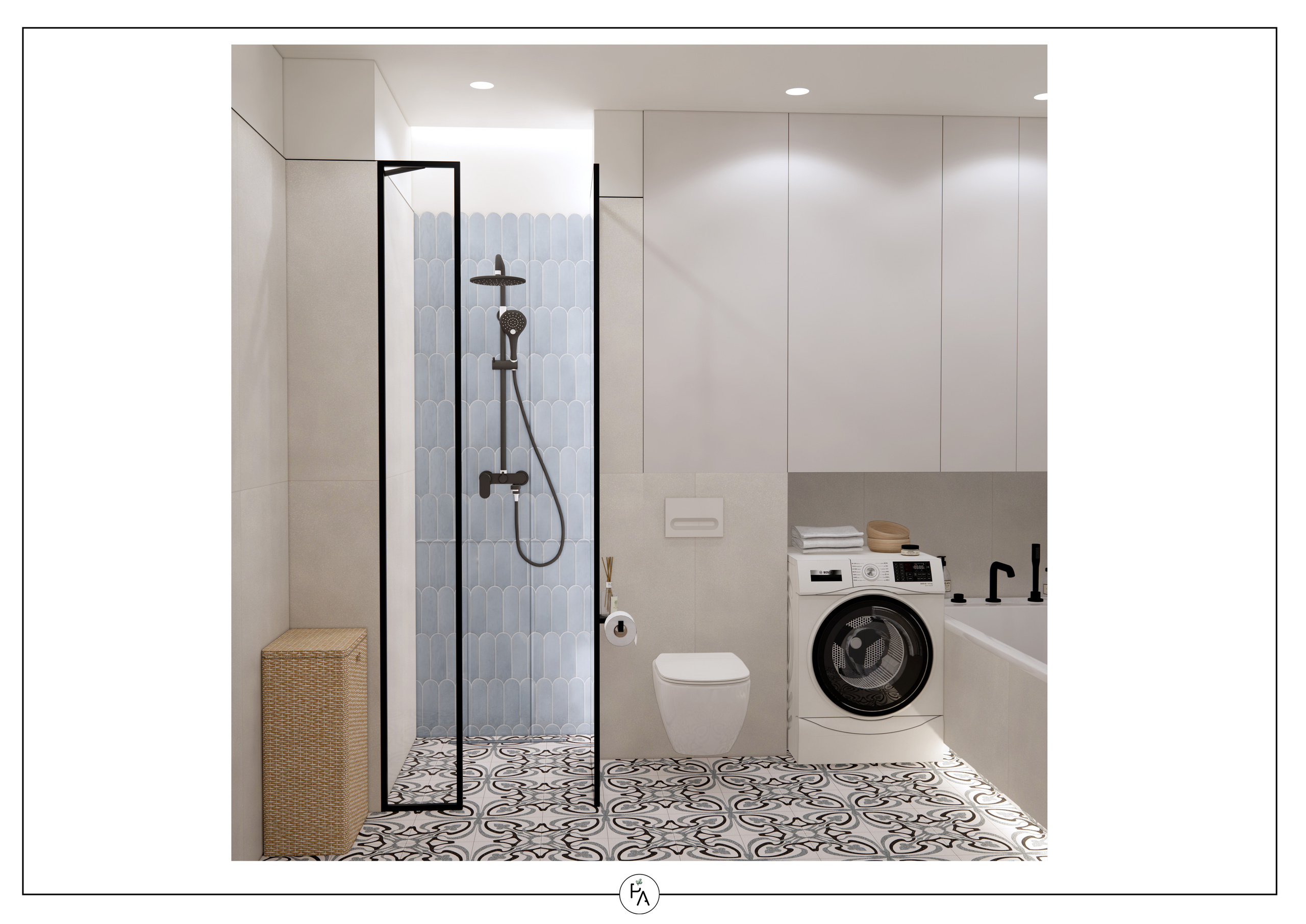 Implemented apartment design project. Interior designer Stockholm