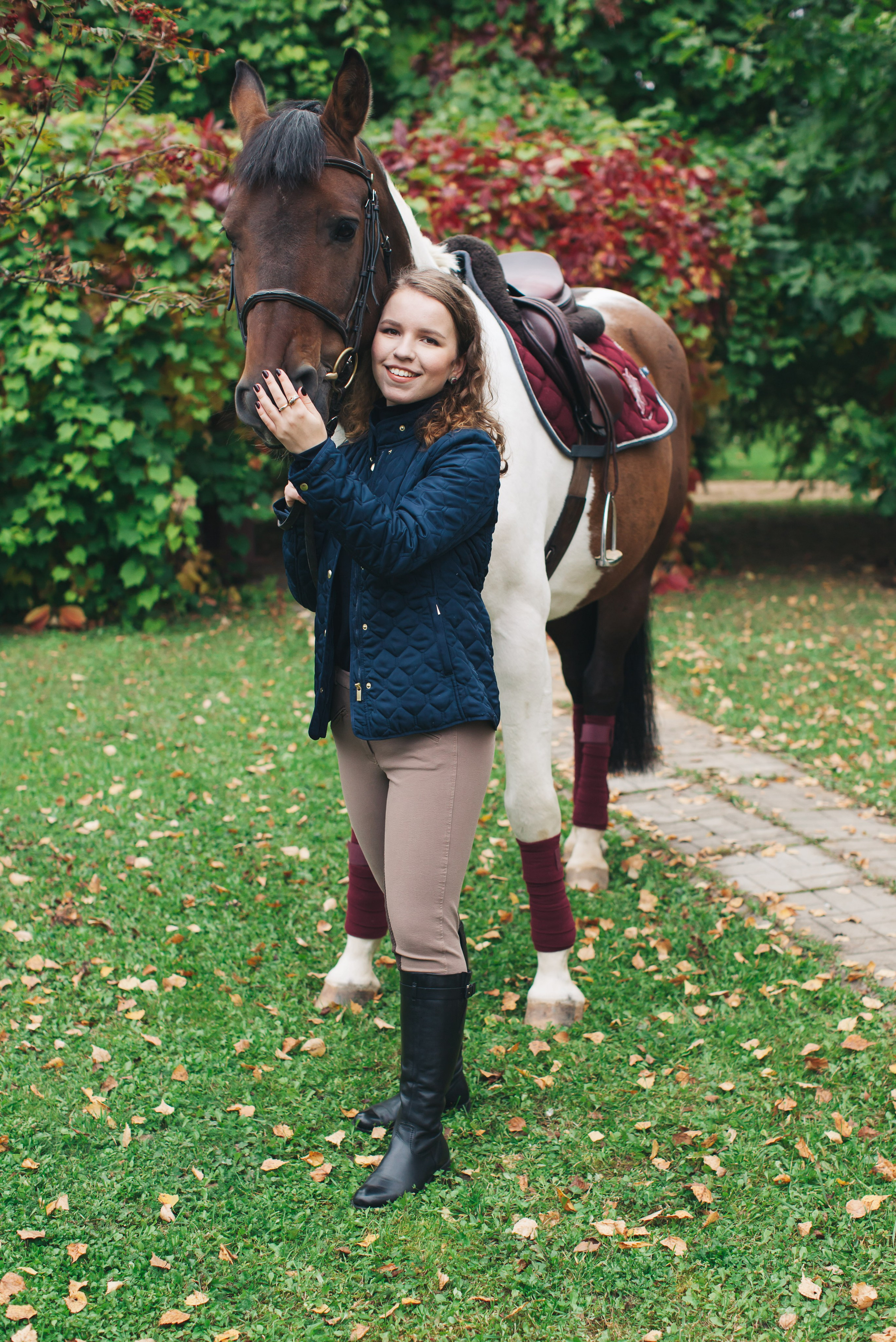 Осенняя съёмка в конном клубе для Виктории. Портретный и семейный фотограф Юлия Герман