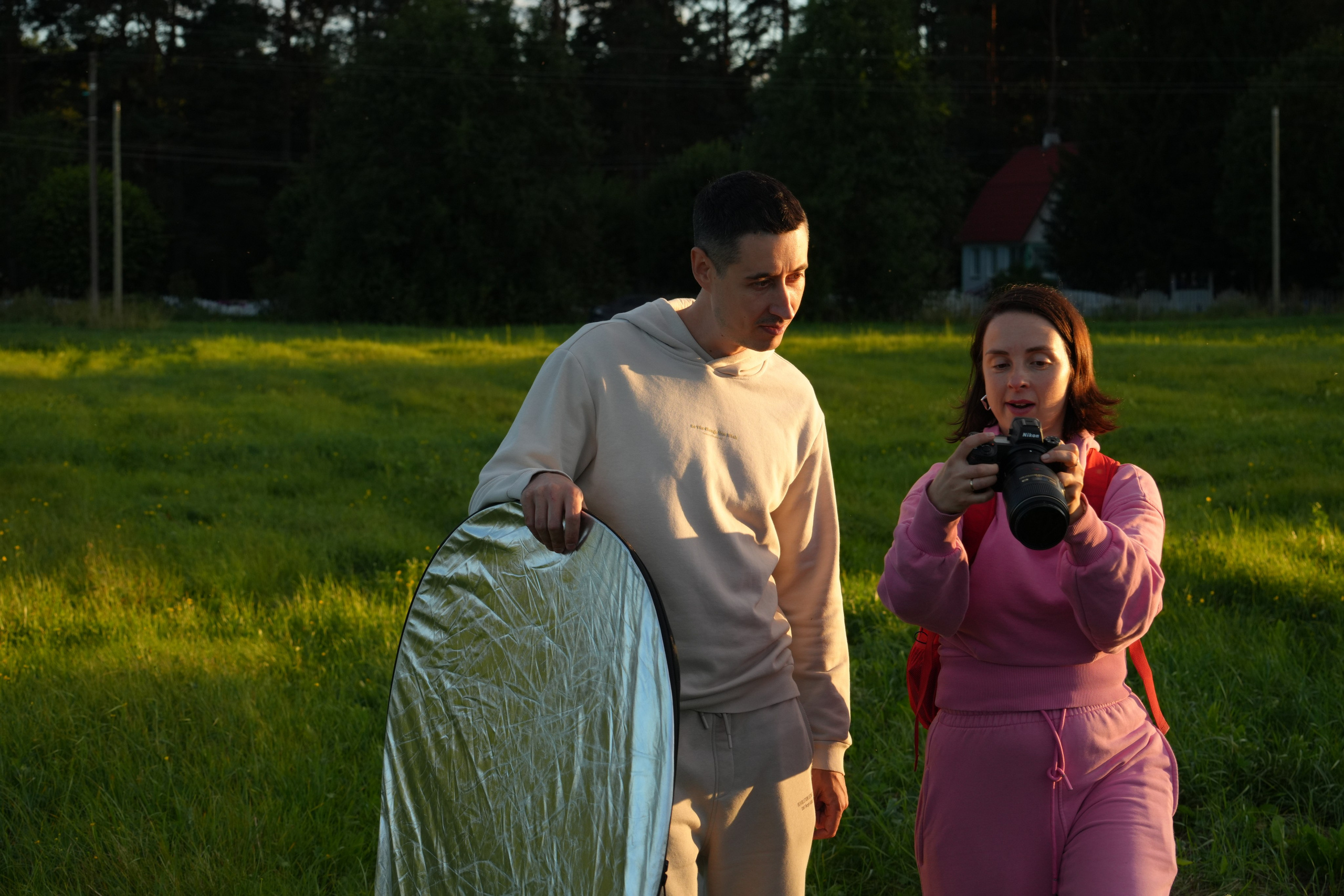 #backstage со съёмок команды в загородном доме. Портретный фотограф в Санкт-Петербурге Дмитриева Наталия