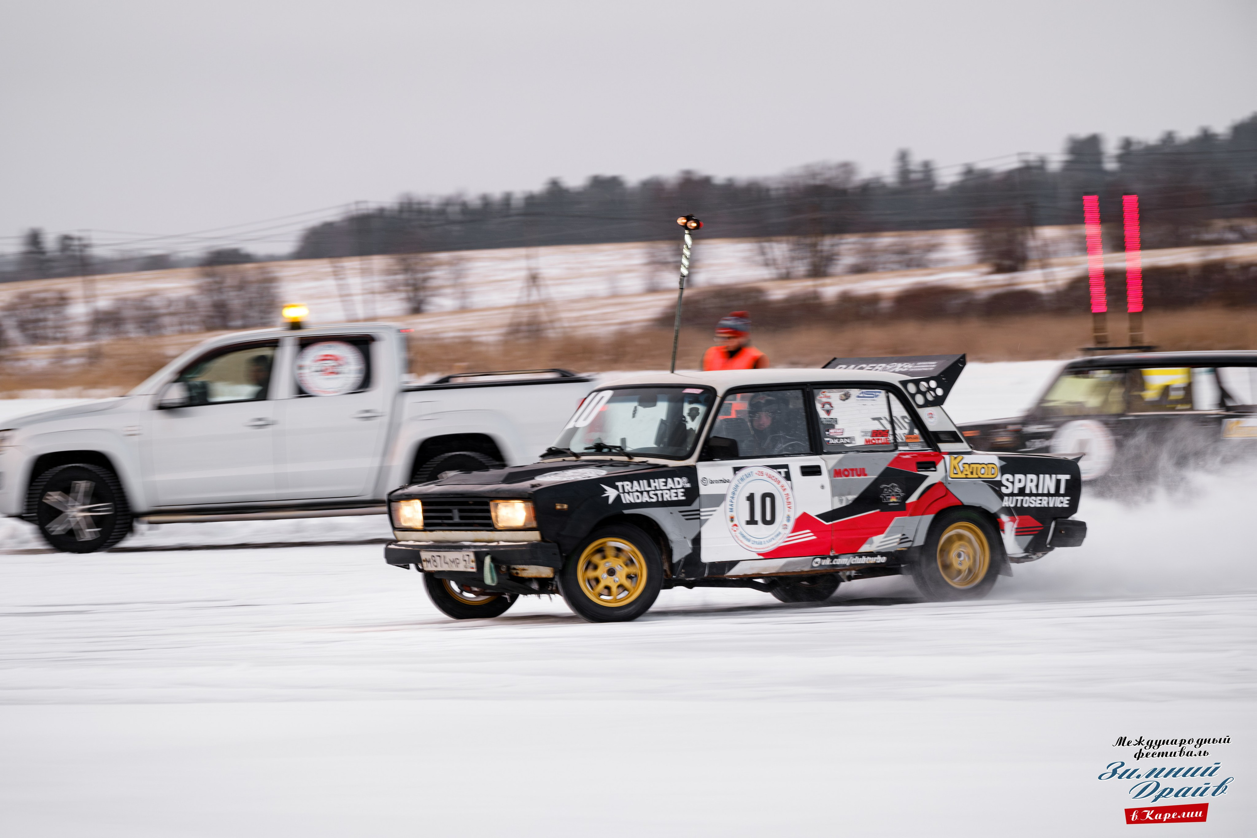 «Зимний Драйв в Карелии» Авто Марафон-гигант «25 часов на льду» Илона Накутис, Николай Грязин, джимхана, фотограф Антон Медведев, icoguar, Сортавала, Карелия