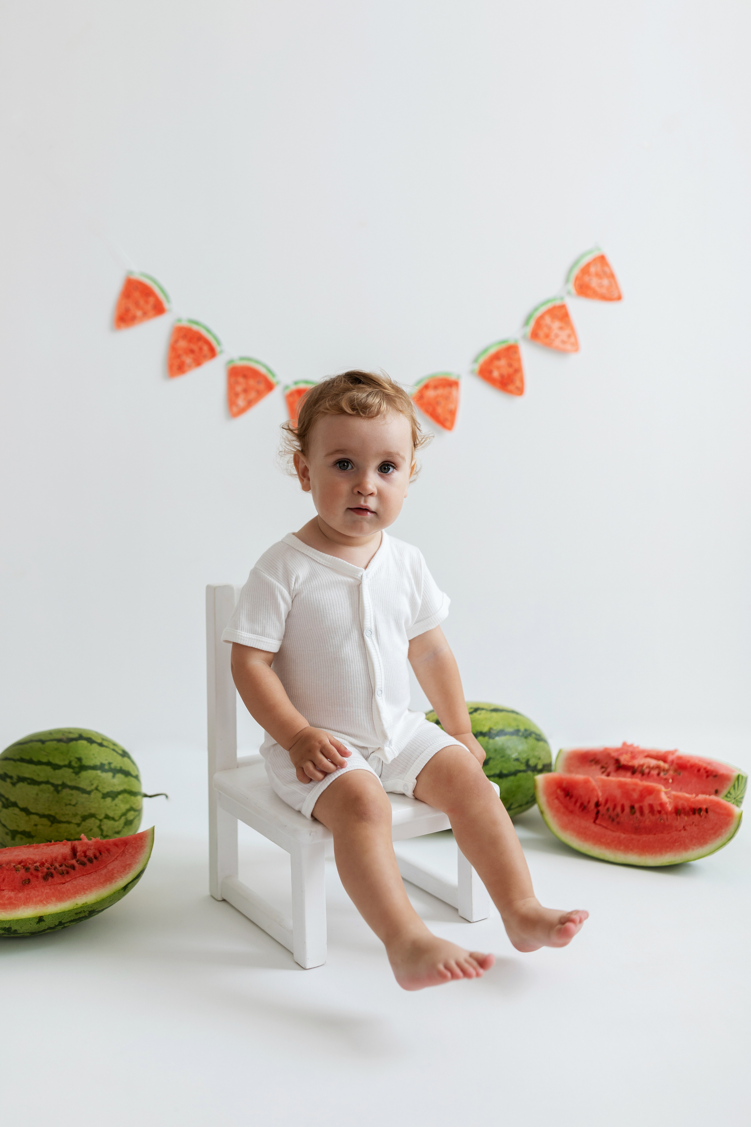 Владюша и арбуз. Фотограф на годик Хабаровск Детский и семейный фотограф в Хабаровске Юлия Матвиенко