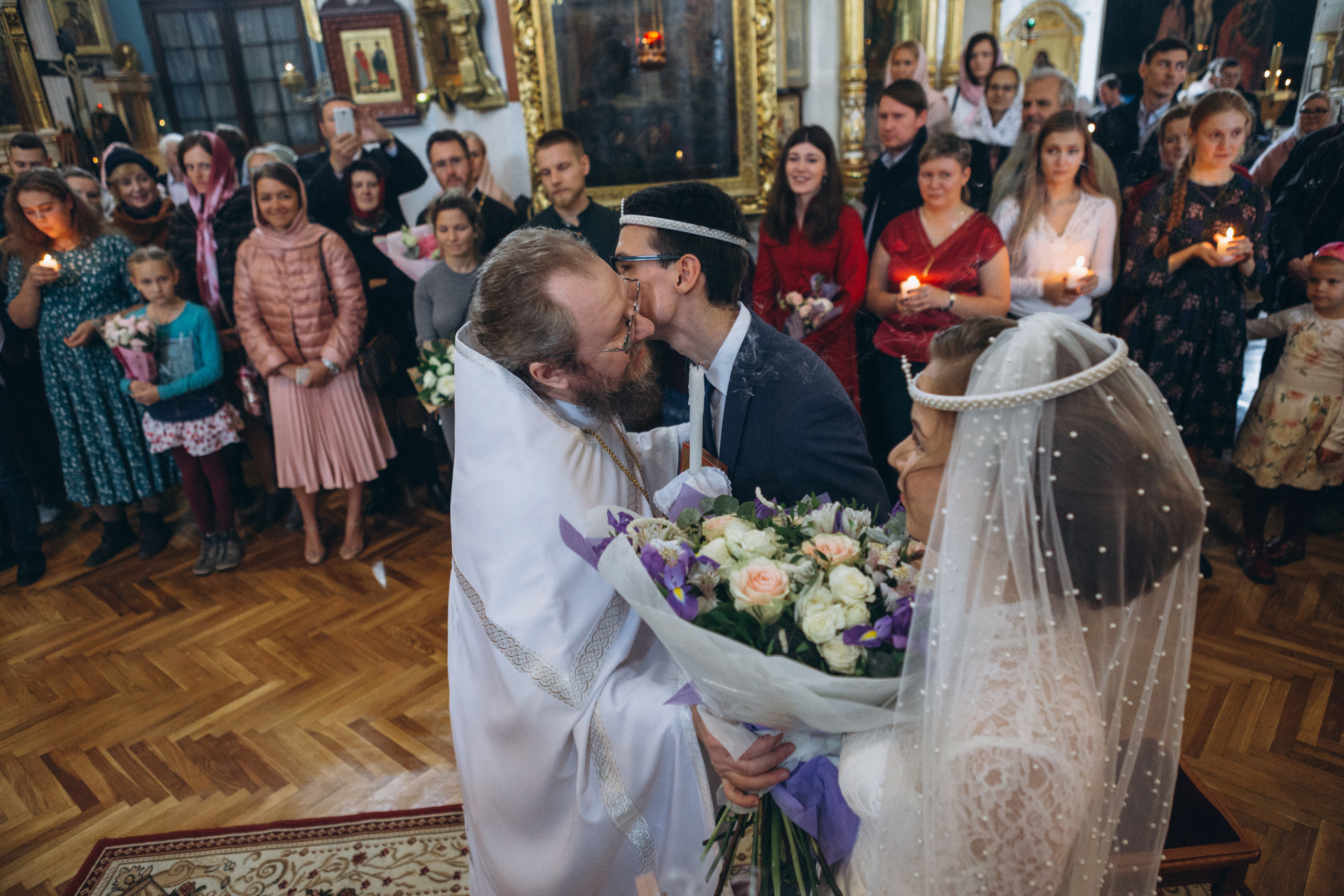 Венчание Дмитрия и Анны. Князь-Владимирский собор. Свадебный и семейный фотограф в Санкт-Петербурге Яцына Юрий. Видеоопер