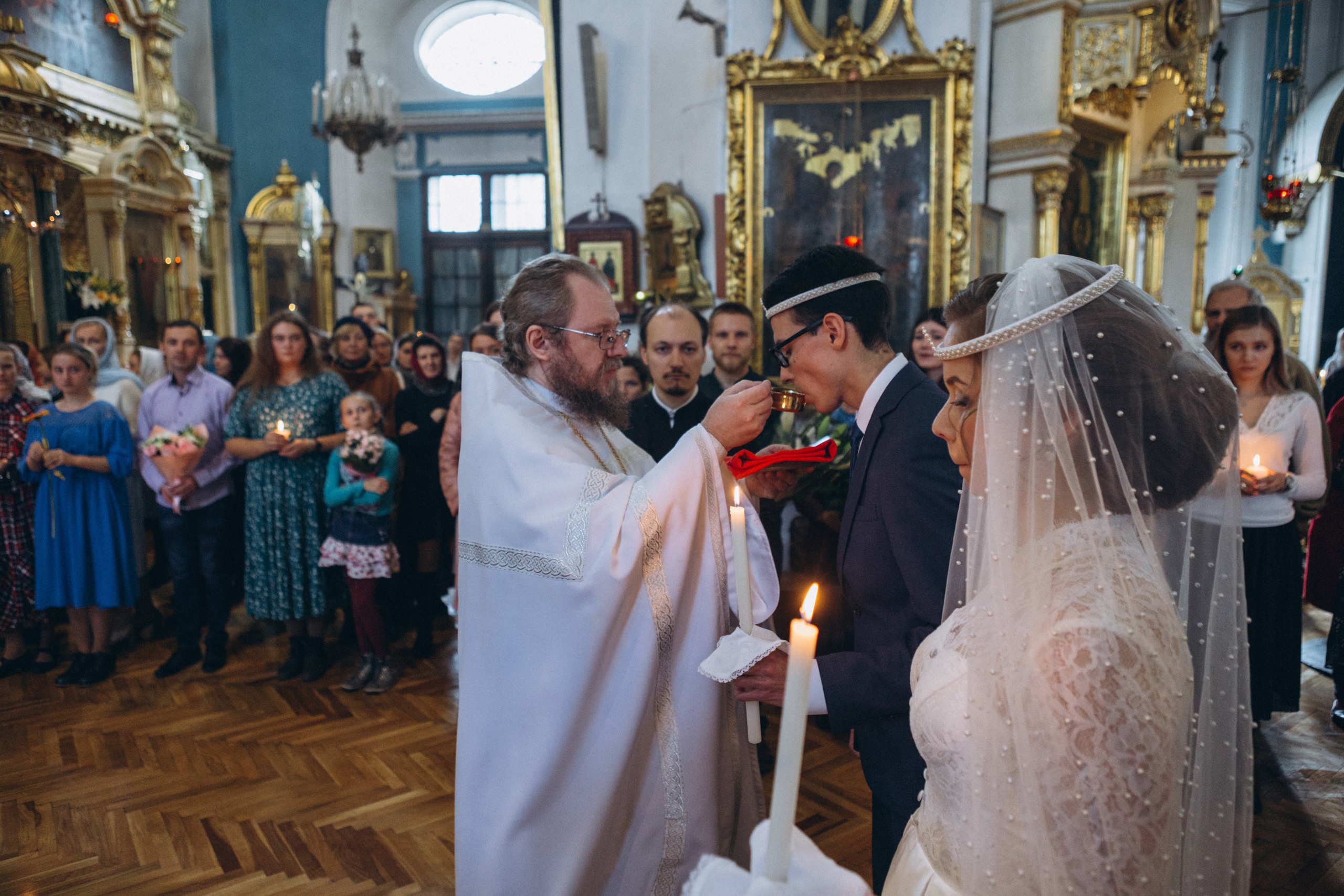 Венчание Дмитрия и Анны. Князь-Владимирский собор. Свадебный и семейный фотограф в Санкт-Петербурге Яцына Юрий. Видеоопер