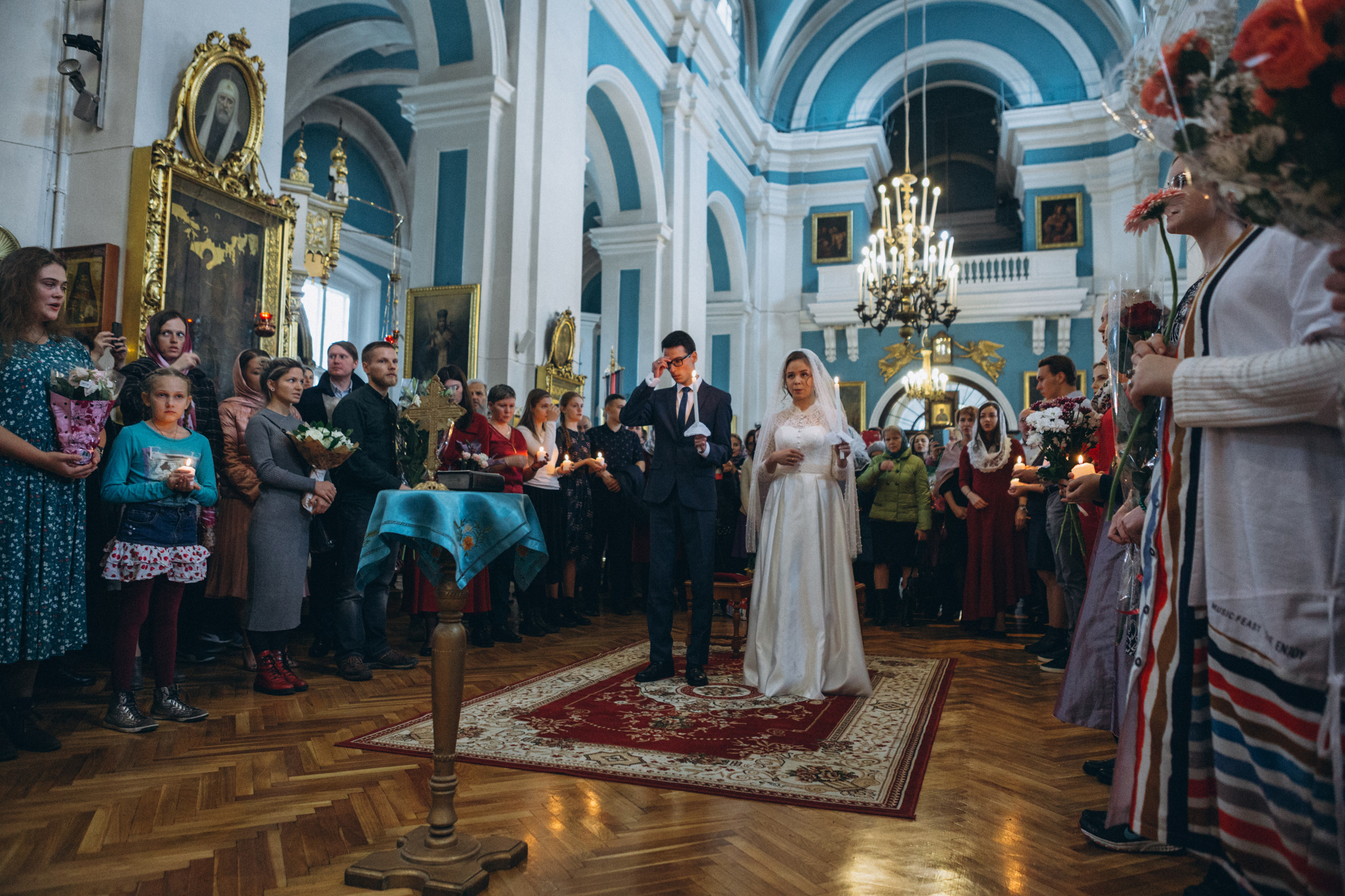 Венчание Дмитрия и Анны. Князь-Владимирский собор. Свадебный и семейный фотограф в Санкт-Петербурге Яцына Юрий. Видеоопер