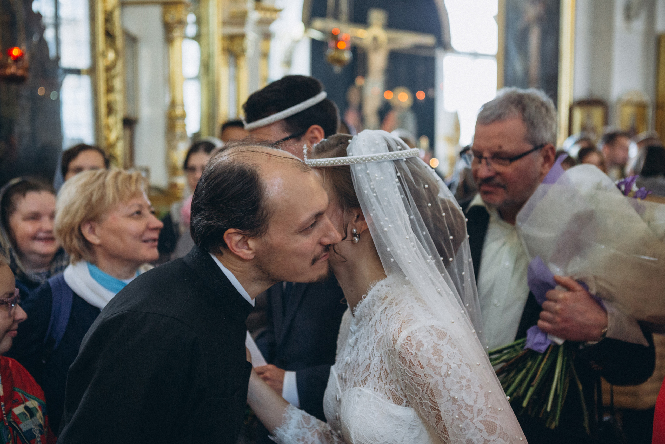 Венчание Дмитрия и Анны. Князь-Владимирский собор. Свадебный и семейный фотограф в Санкт-Петербурге Яцына Юрий. Видеоопер