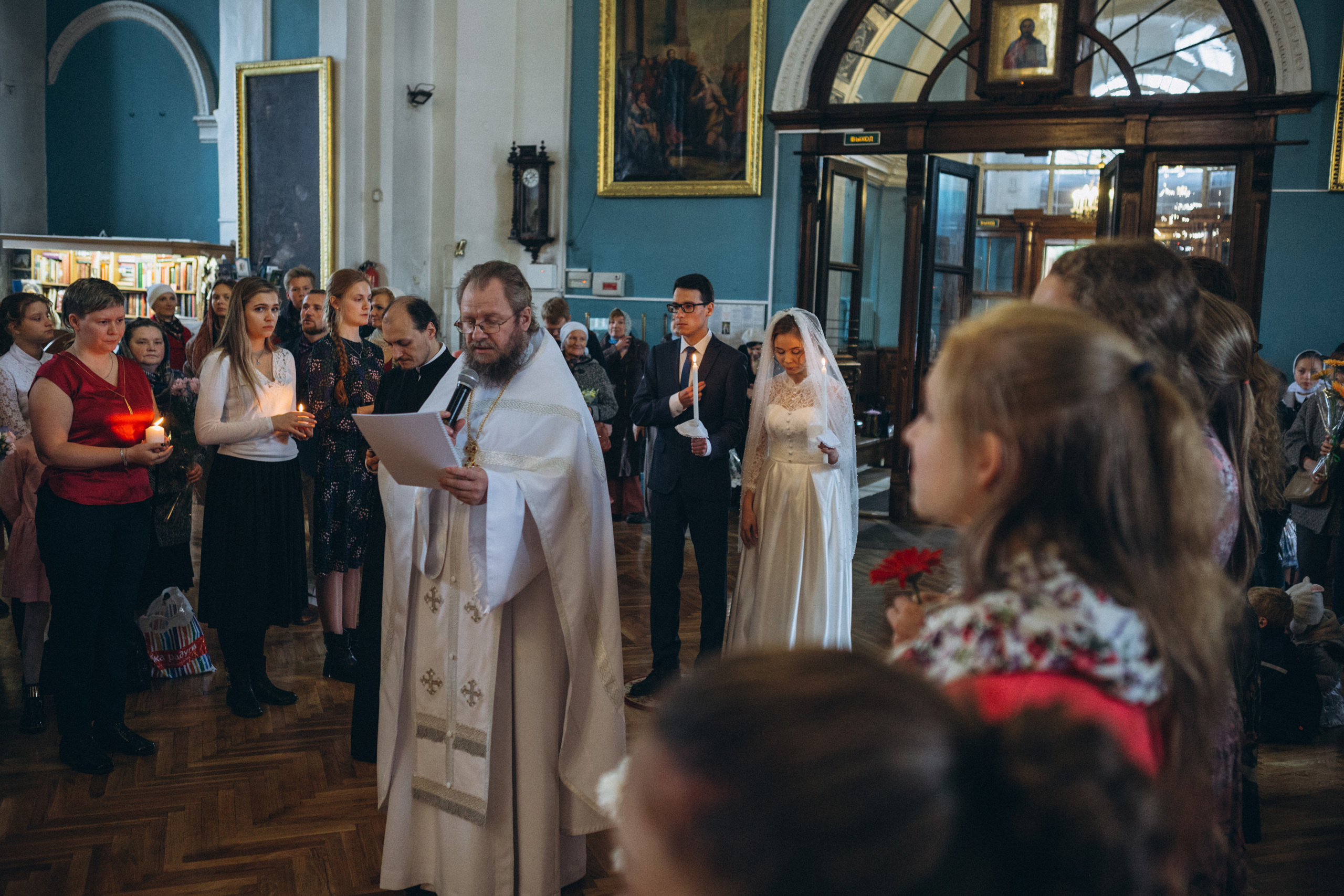 Венчание Дмитрия и Анны. Князь-Владимирский собор. Свадебный и семейный фотограф в Санкт-Петербурге Яцына Юрий. Видеоопер