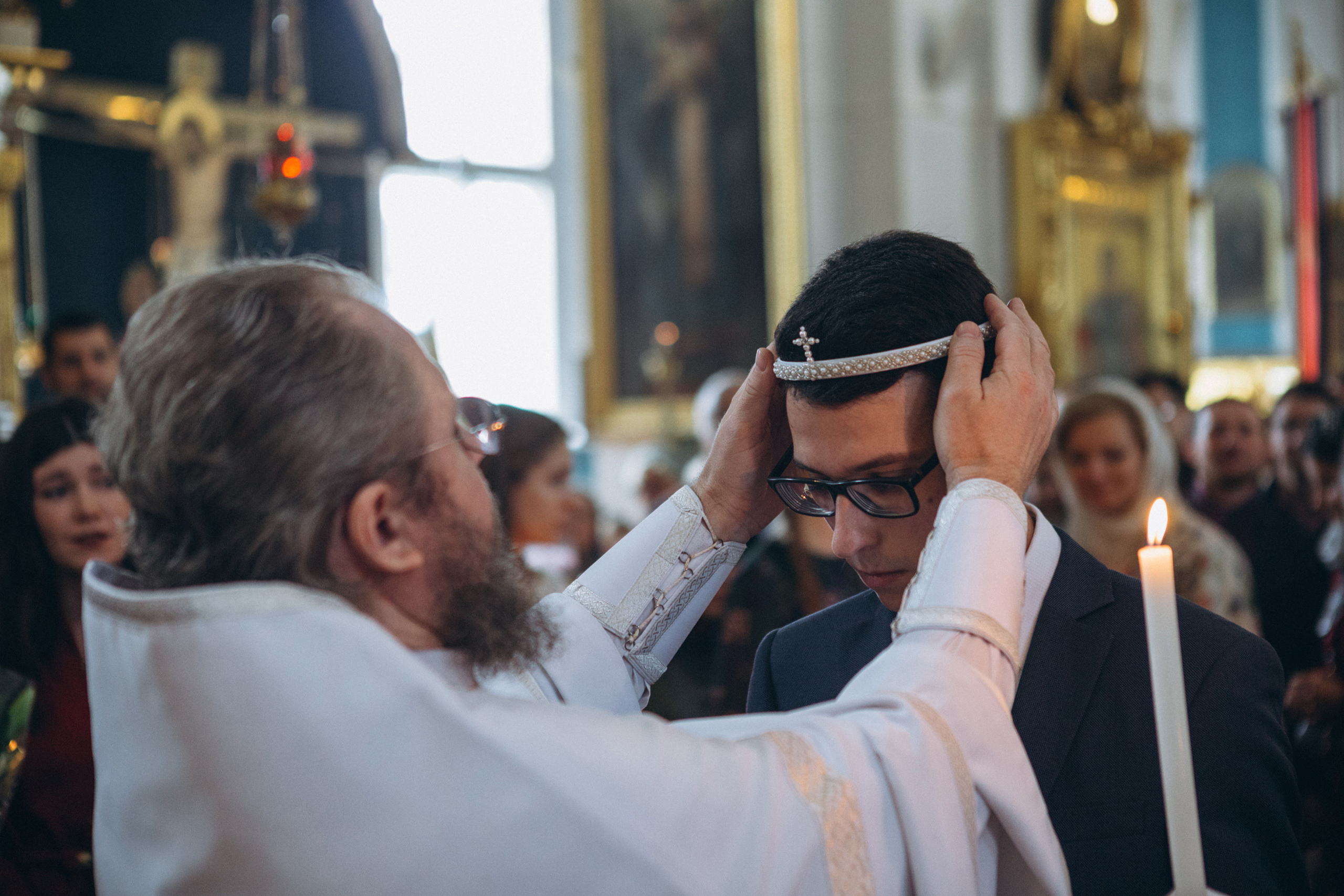 Венчание Дмитрия и Анны. Князь-Владимирский собор. Свадебный и семейный фотограф в Санкт-Петербурге Яцына Юрий. Видеоопер