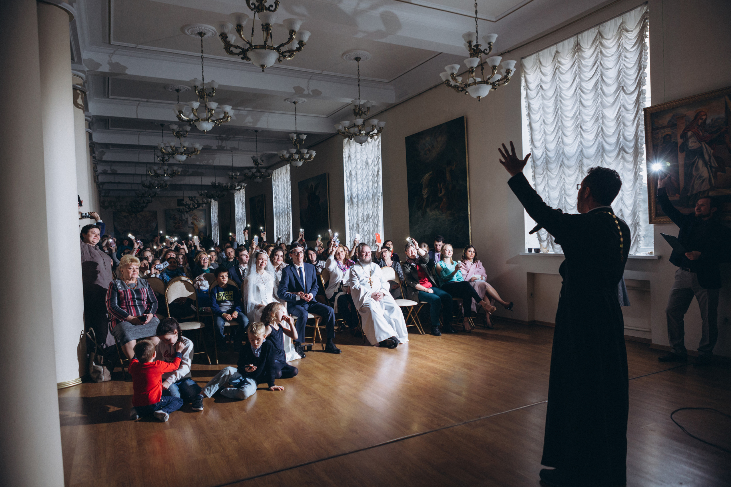 Венчание Дмитрия и Анны. Князь-Владимирский собор. Свадебный и семейный фотограф в Санкт-Петербурге Яцына Юрий. Видеоопер