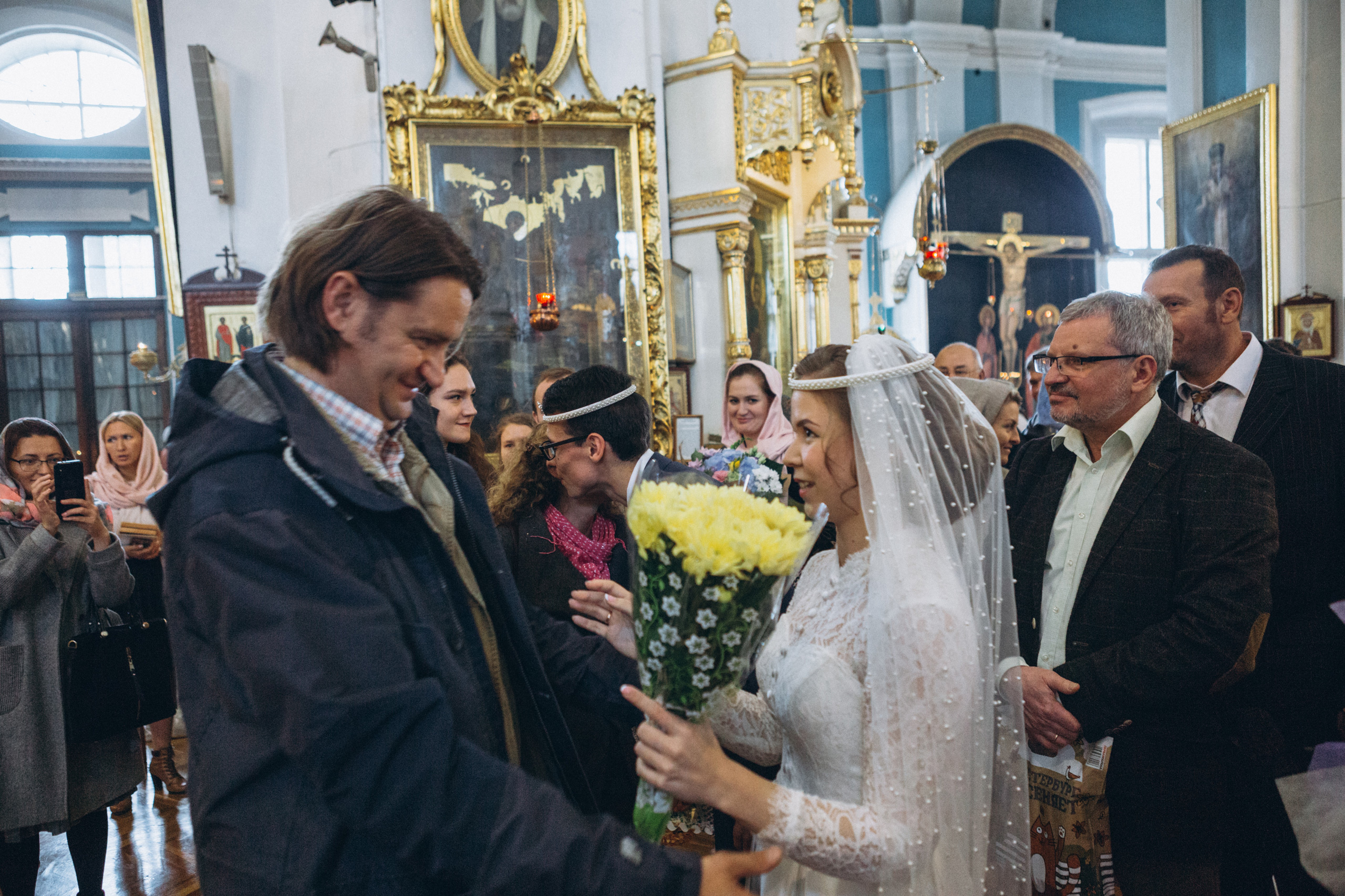 Венчание Дмитрия и Анны. Князь-Владимирский собор. Свадебный и семейный фотограф в Санкт-Петербурге Яцына Юрий. Видеоопер