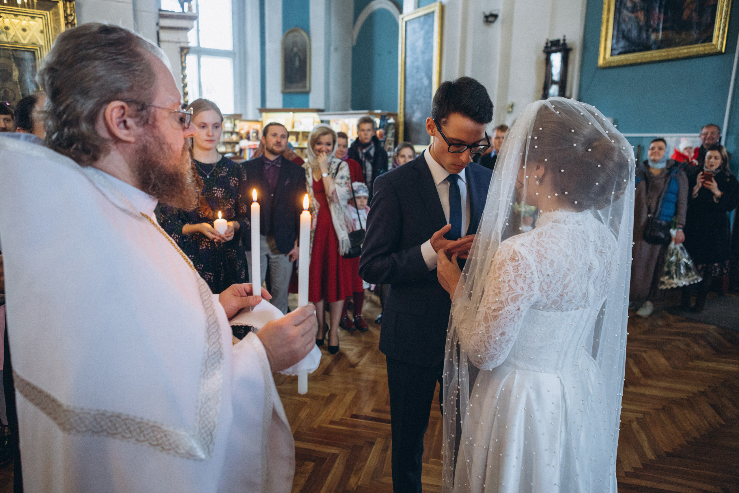 Венчание Дмитрия и Анны. Князь-Владимирский собор. Свадебный и семейный фотограф в Санкт-Петербурге Яцына Юрий. Видеоопер