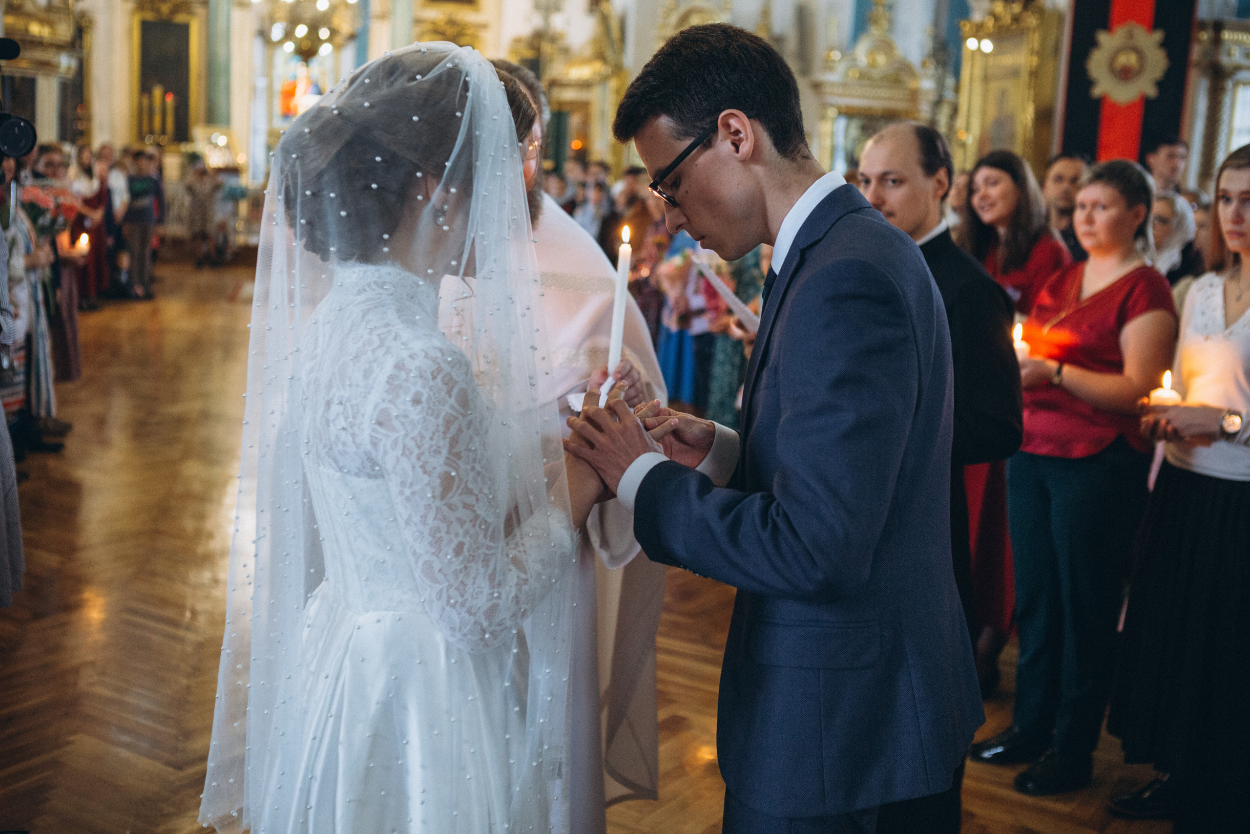 Венчание Дмитрия и Анны. Князь-Владимирский собор. Свадебный и семейный фотограф в Санкт-Петербурге Яцына Юрий. Видеоопер