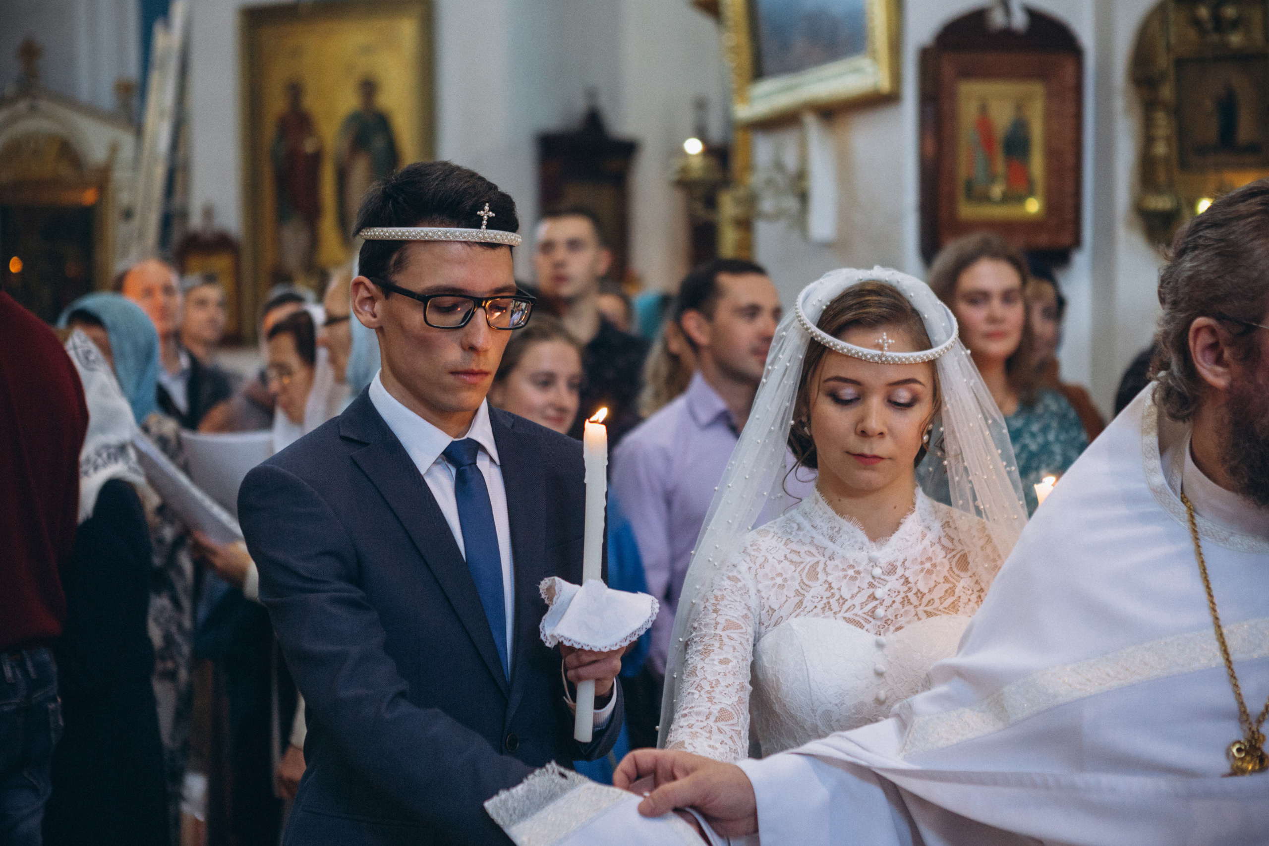 Венчание Дмитрия и Анны. Князь-Владимирский собор. Свадебный и семейный фотограф в Санкт-Петербурге Яцына Юрий. Видеоопер