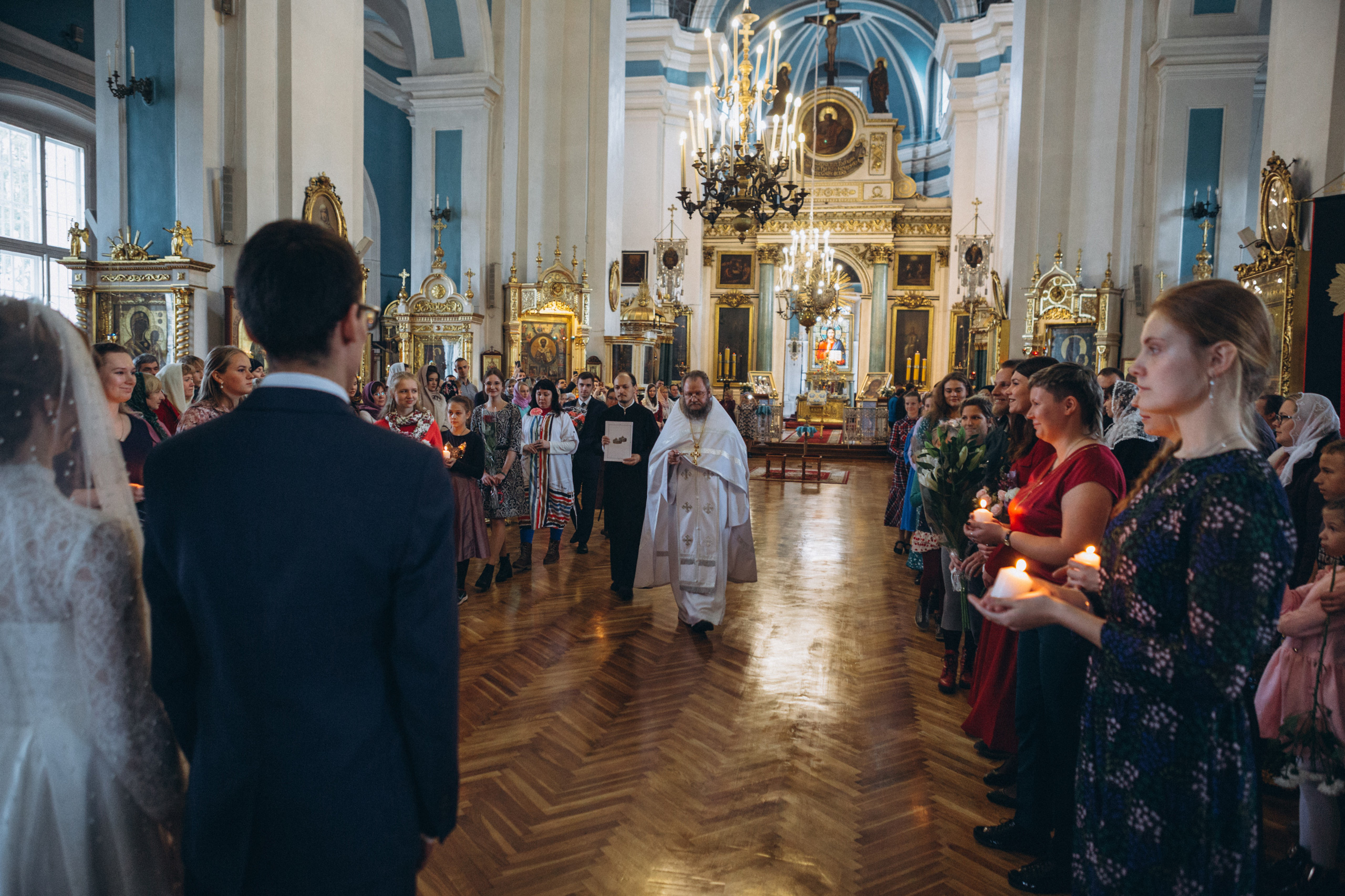 Венчание Дмитрия и Анны. Князь-Владимирский собор. Свадебный и семейный фотограф в Санкт-Петербурге Яцына Юрий. Видеоопер