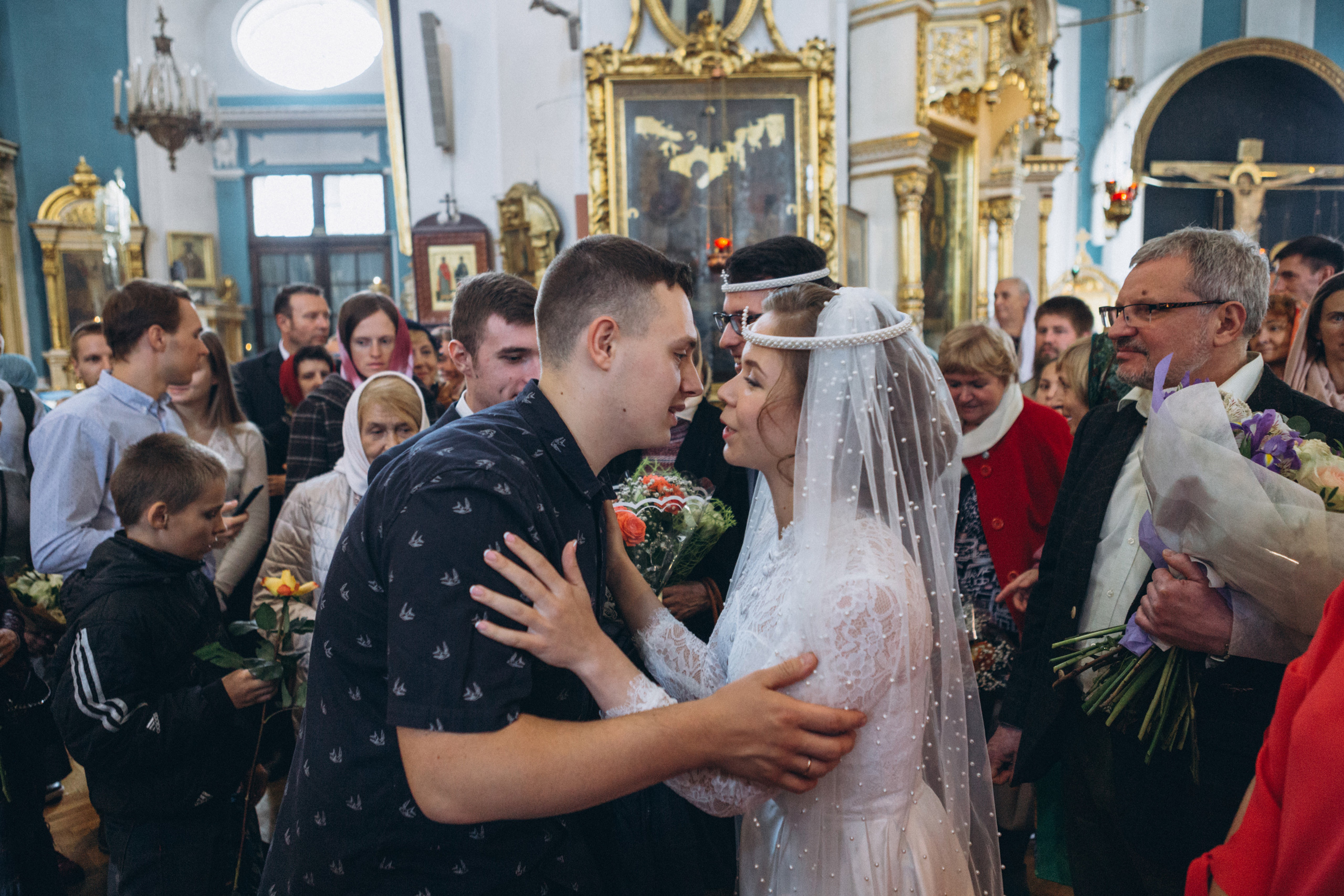 Венчание Дмитрия и Анны. Князь-Владимирский собор. Свадебный и семейный фотограф в Санкт-Петербурге Яцына Юрий. Видеоопер