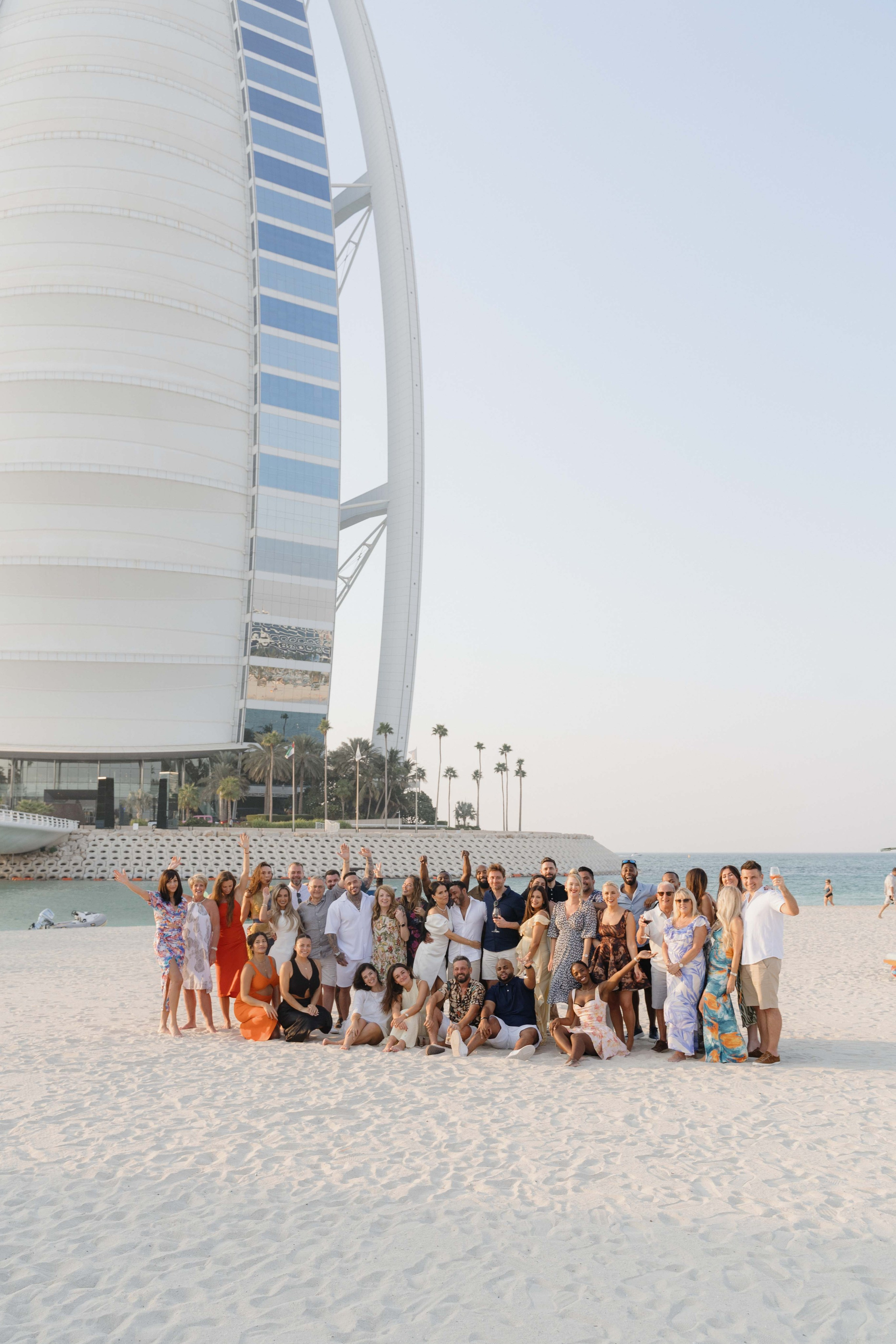 Wedding brunch next to burj Al Arab in Dubai