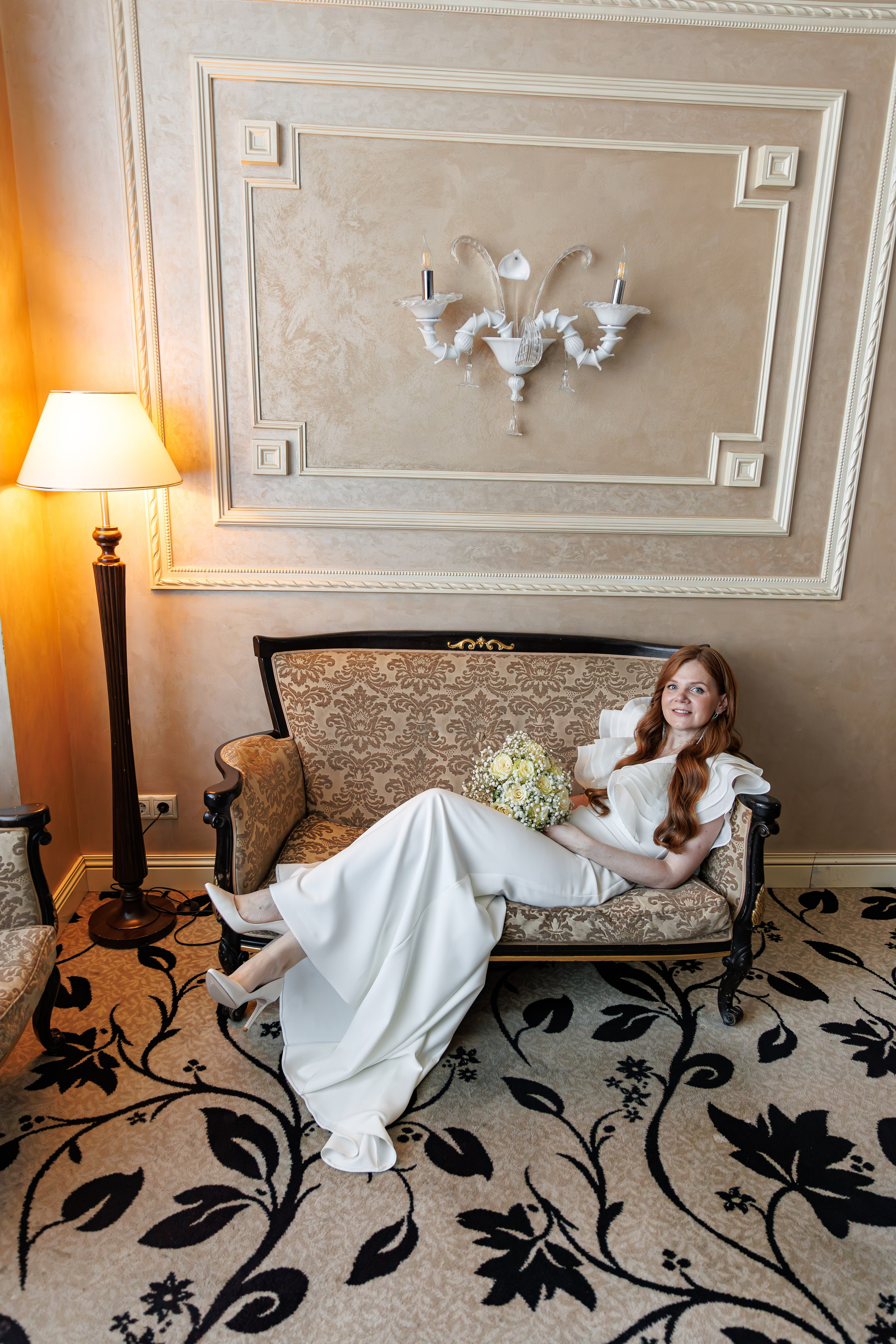 Свадебная фотосессия и сборы в отеле Милан (м. Домодедовская). Свадебный фотограф Москва и МО Сергей Киржаев