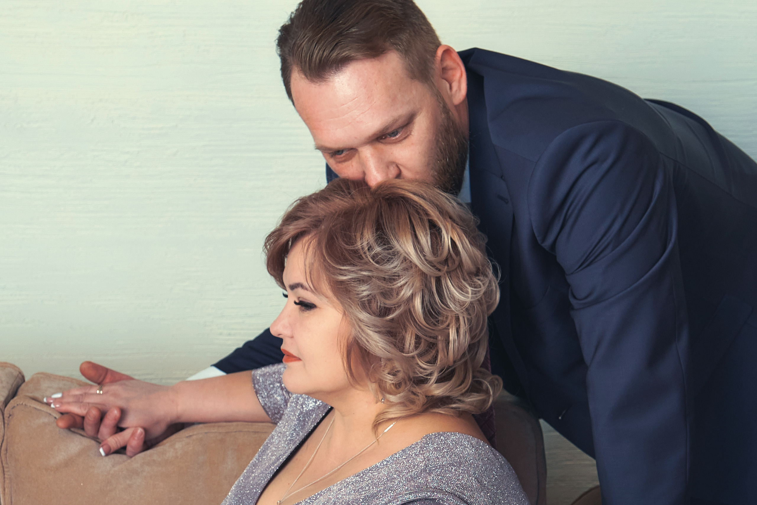 Семейная новогодняя фотосессия в студии Самара