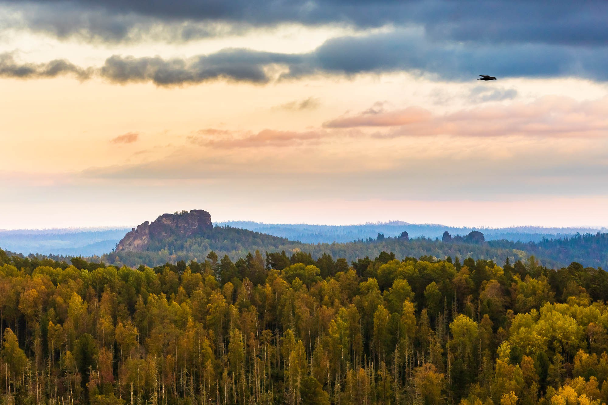 Закатная симфония, воспевающая тайну красоты «Красноярских столбов». Фотограф в Москве Татьяна Макотра