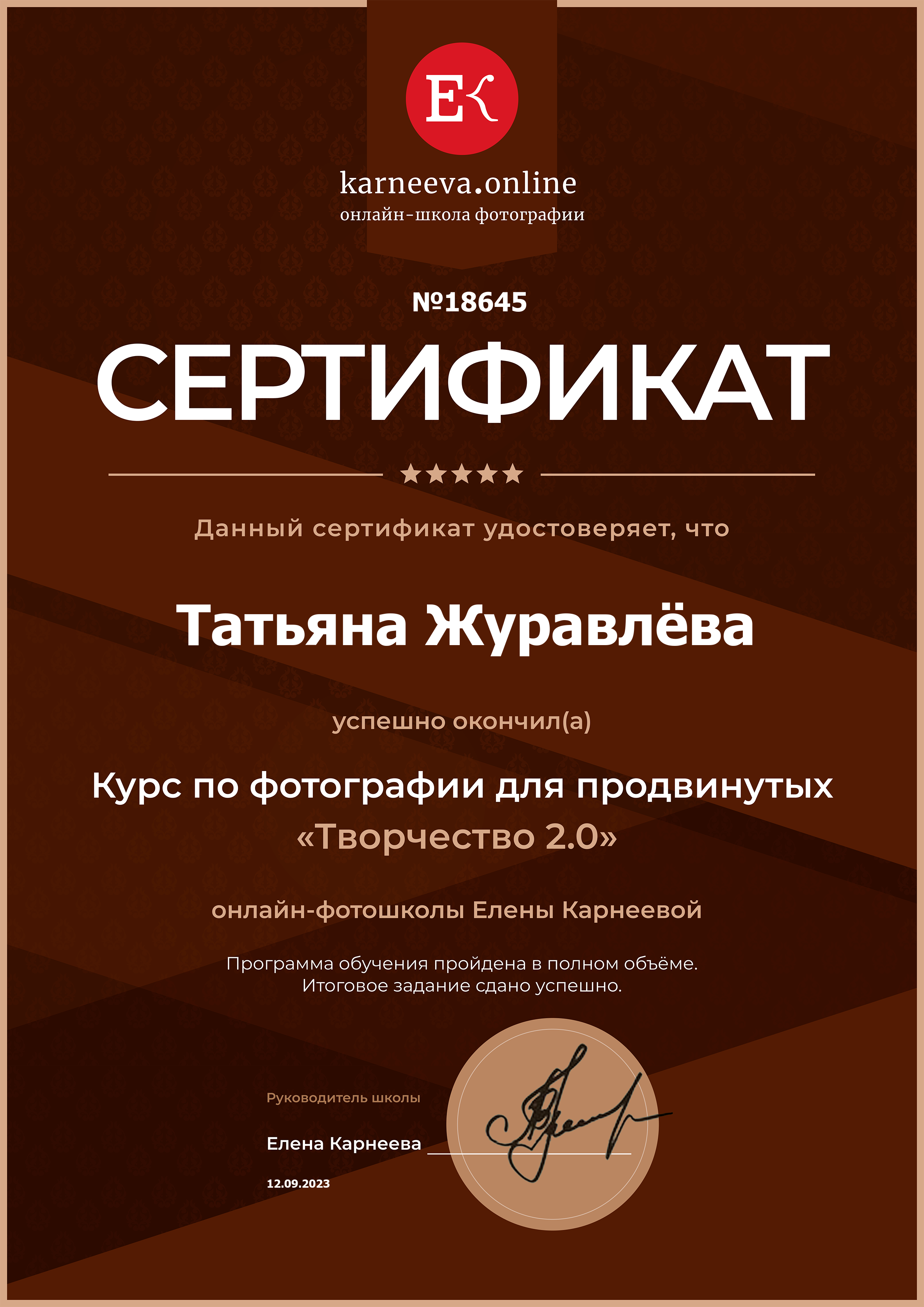 Обучение в школе Елены Карнеевой